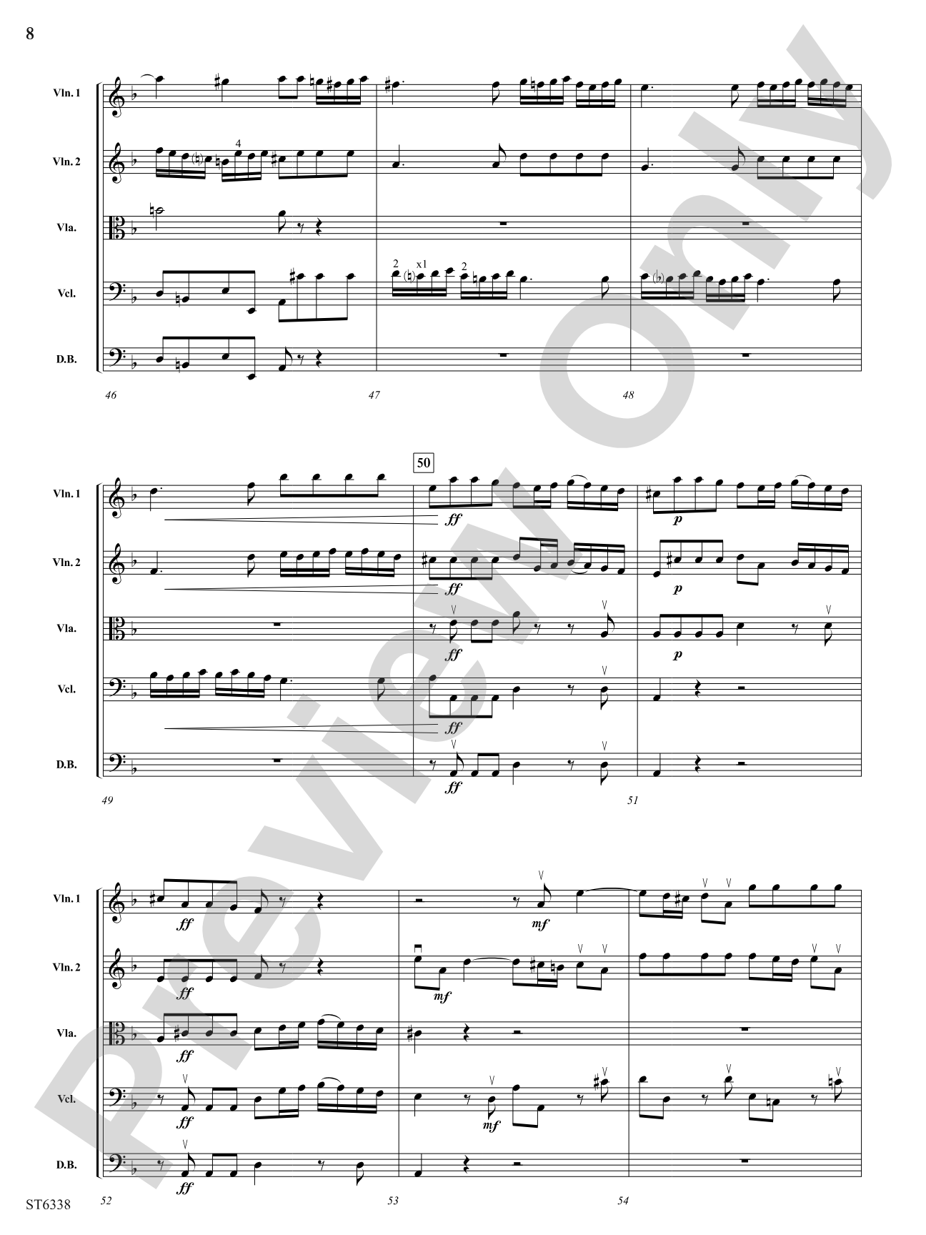 L'estro armonico: String Orchestra Conductor Score & Parts