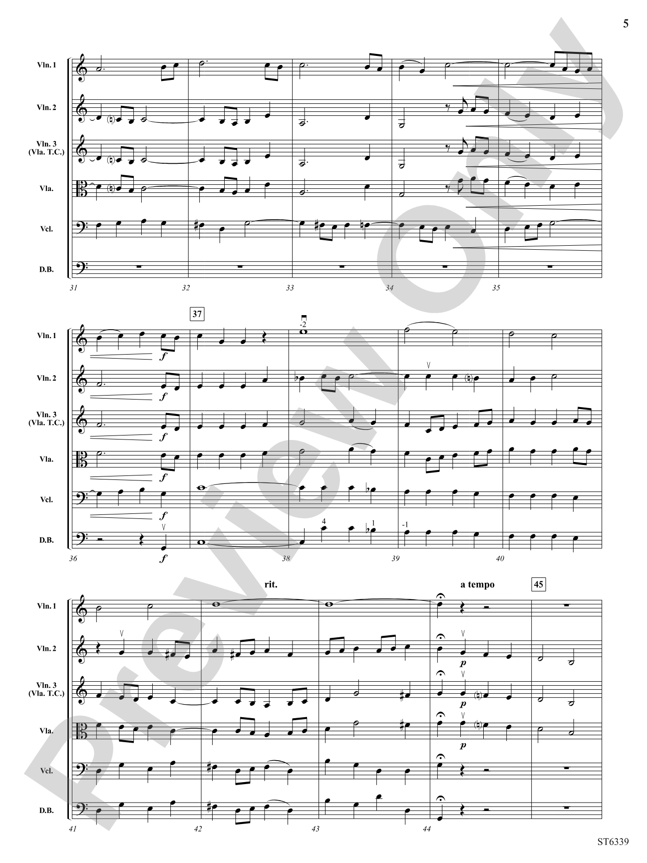 The Last Chorale: String Orchestra Conductor Score & Parts