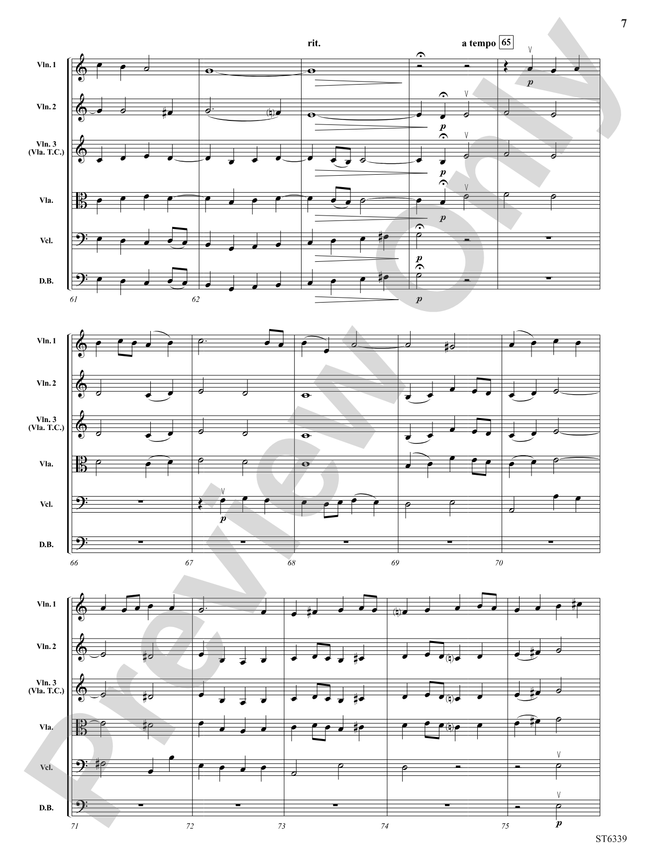 The Last Chorale: String Orchestra Conductor Score & Parts