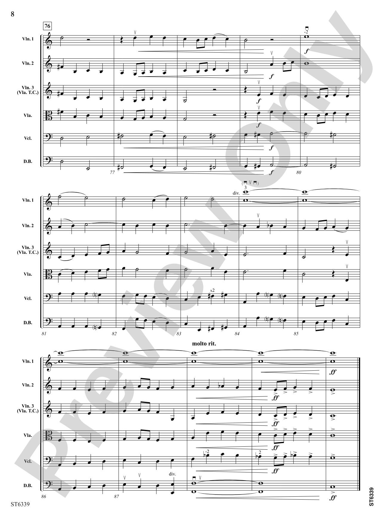 The Last Chorale: String Orchestra Conductor Score & Parts
