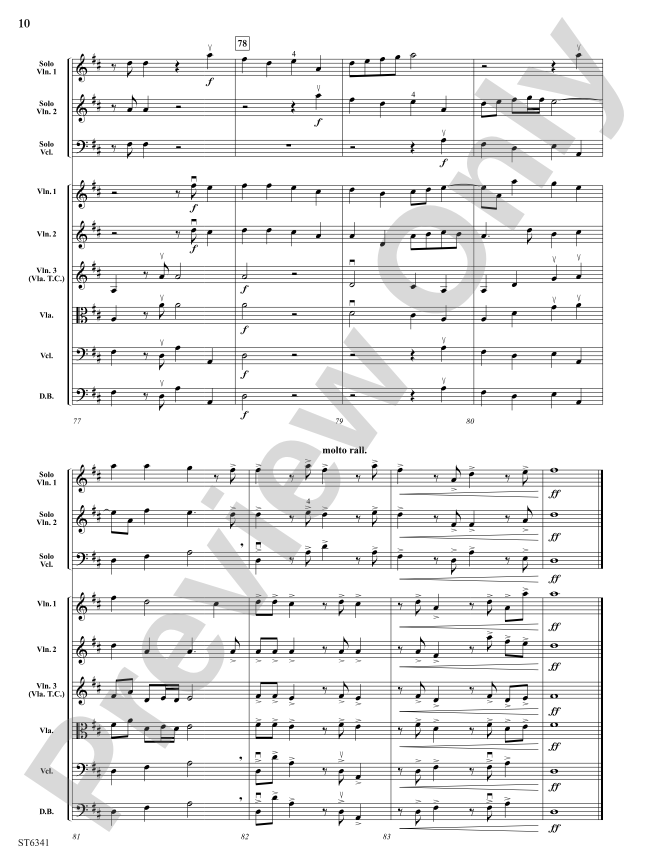 Adagio and Canzona: String Orchestra Conductor Score & Parts