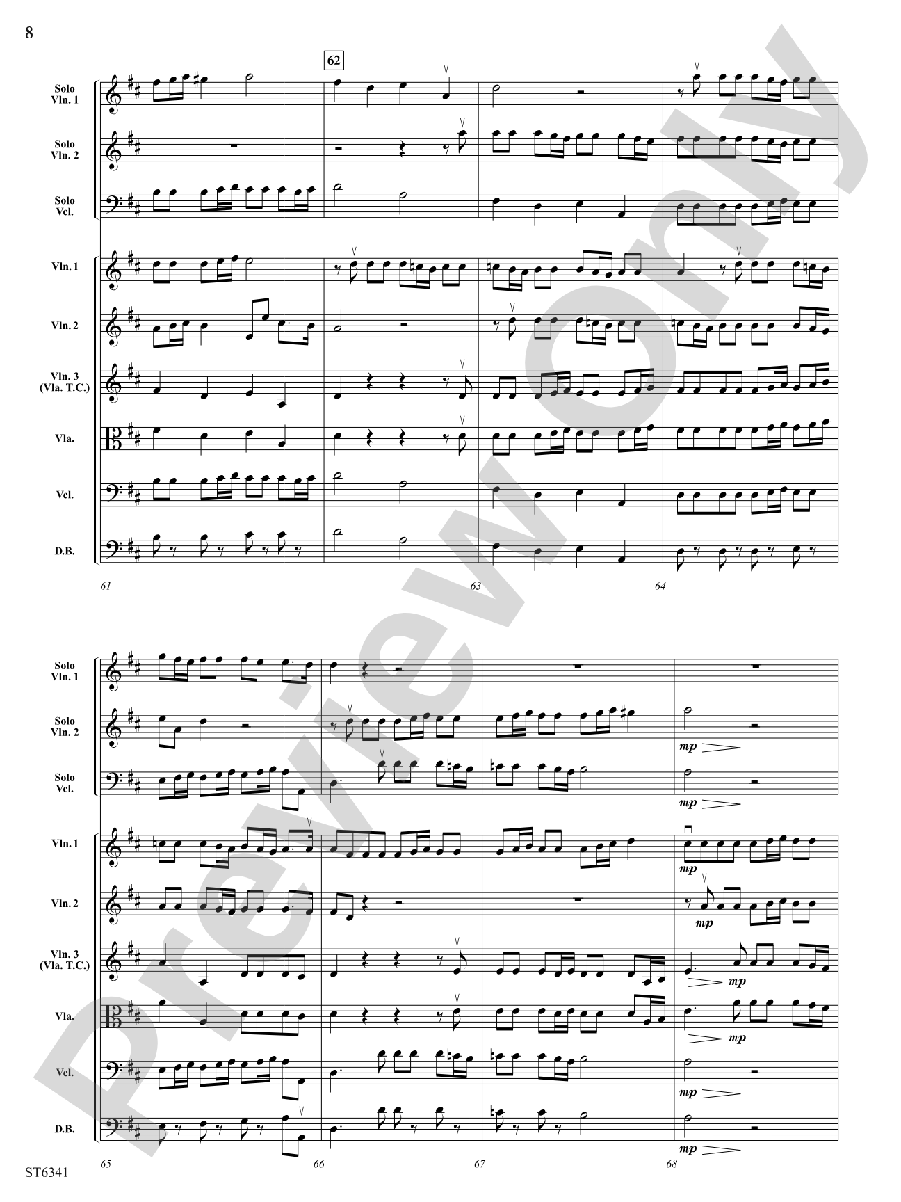 Adagio and Canzona: String Orchestra Conductor Score & Parts