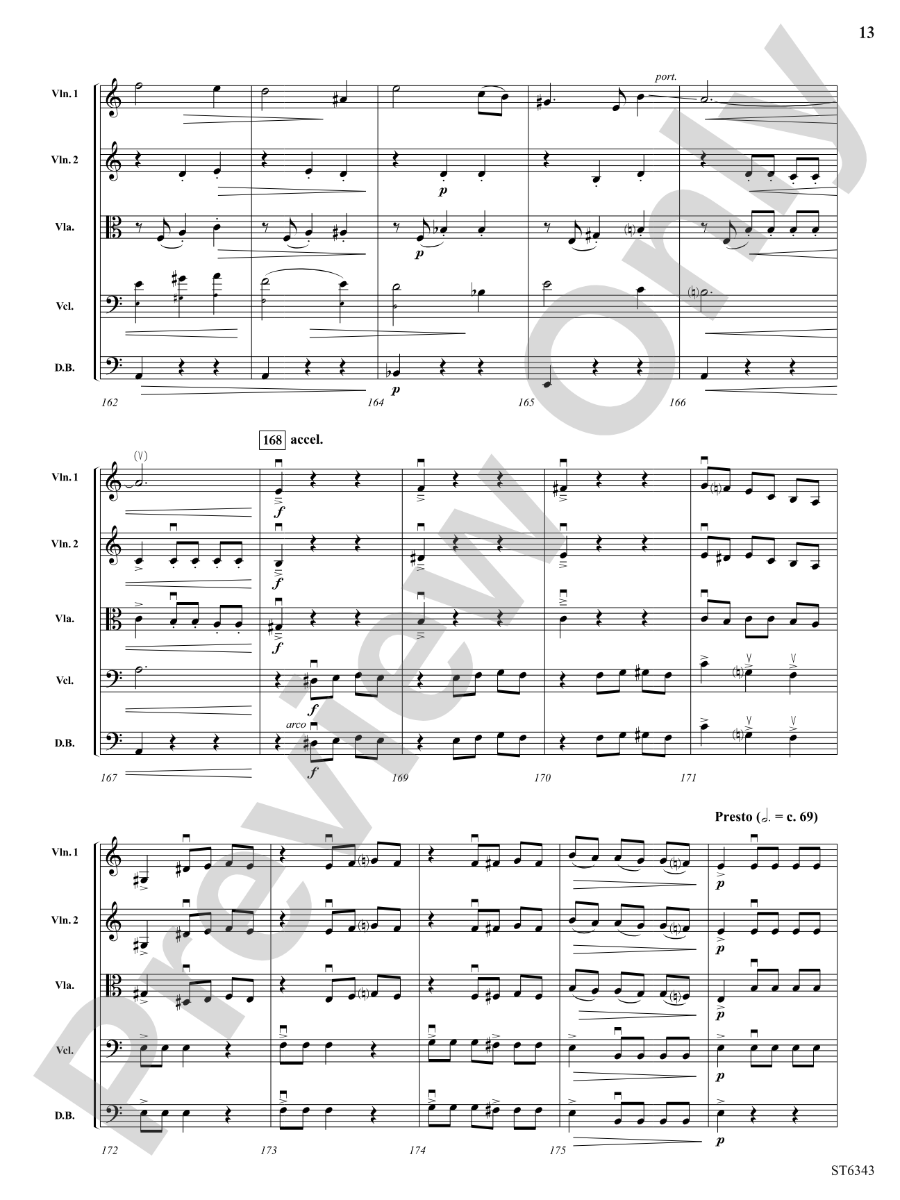 Dance of the Trolls: String Orchestra Conductor Score & Parts