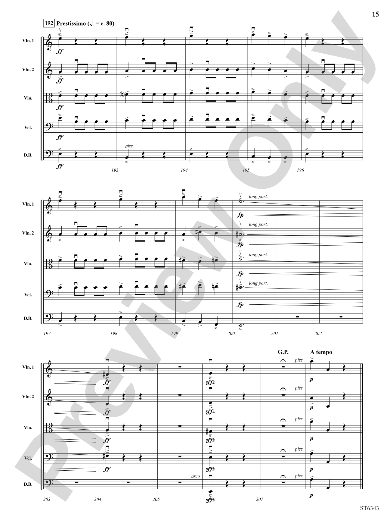 Dance of the Trolls: String Orchestra Conductor Score & Parts