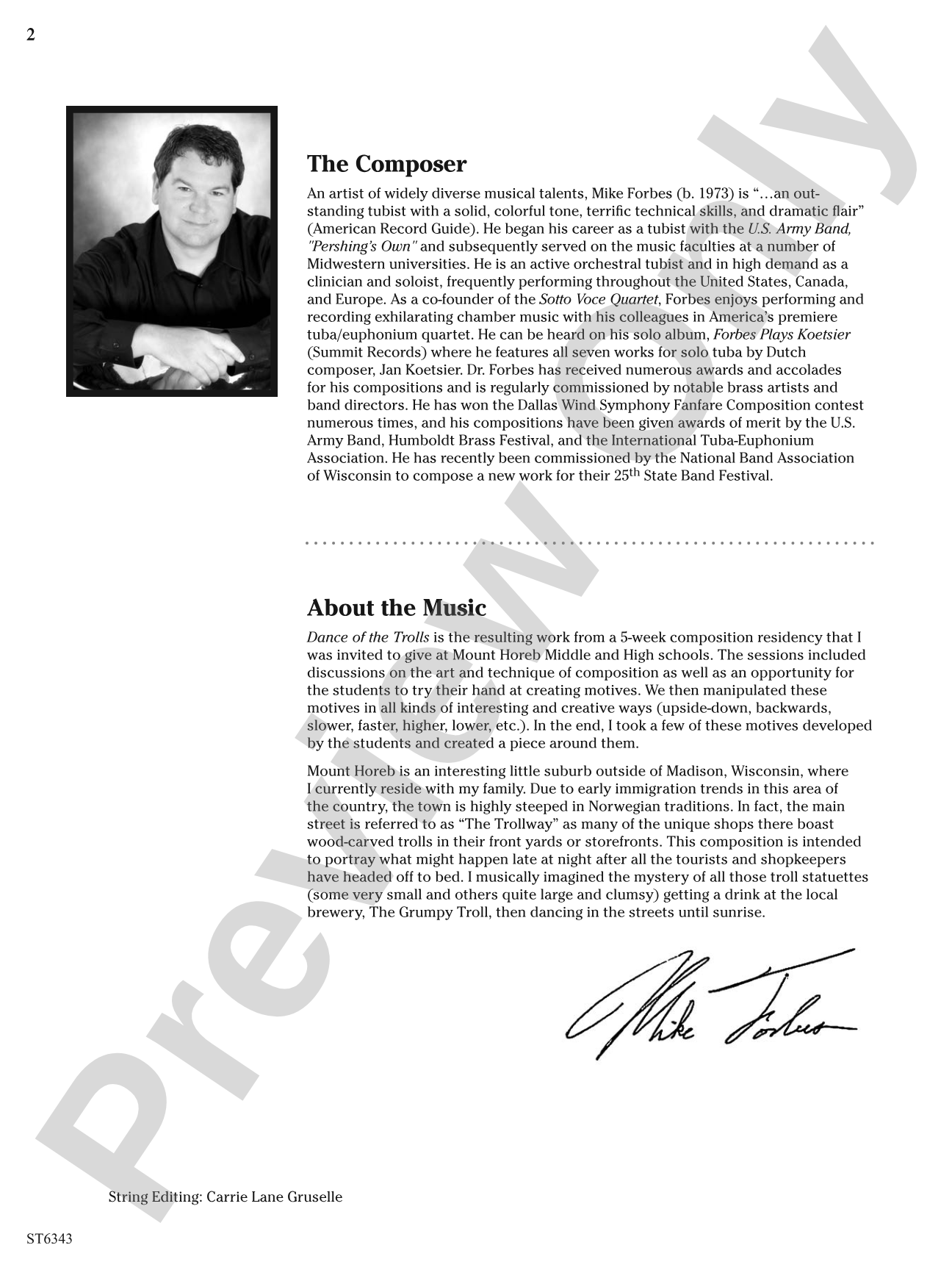 Dance of the Trolls: String Orchestra Conductor Score & Parts