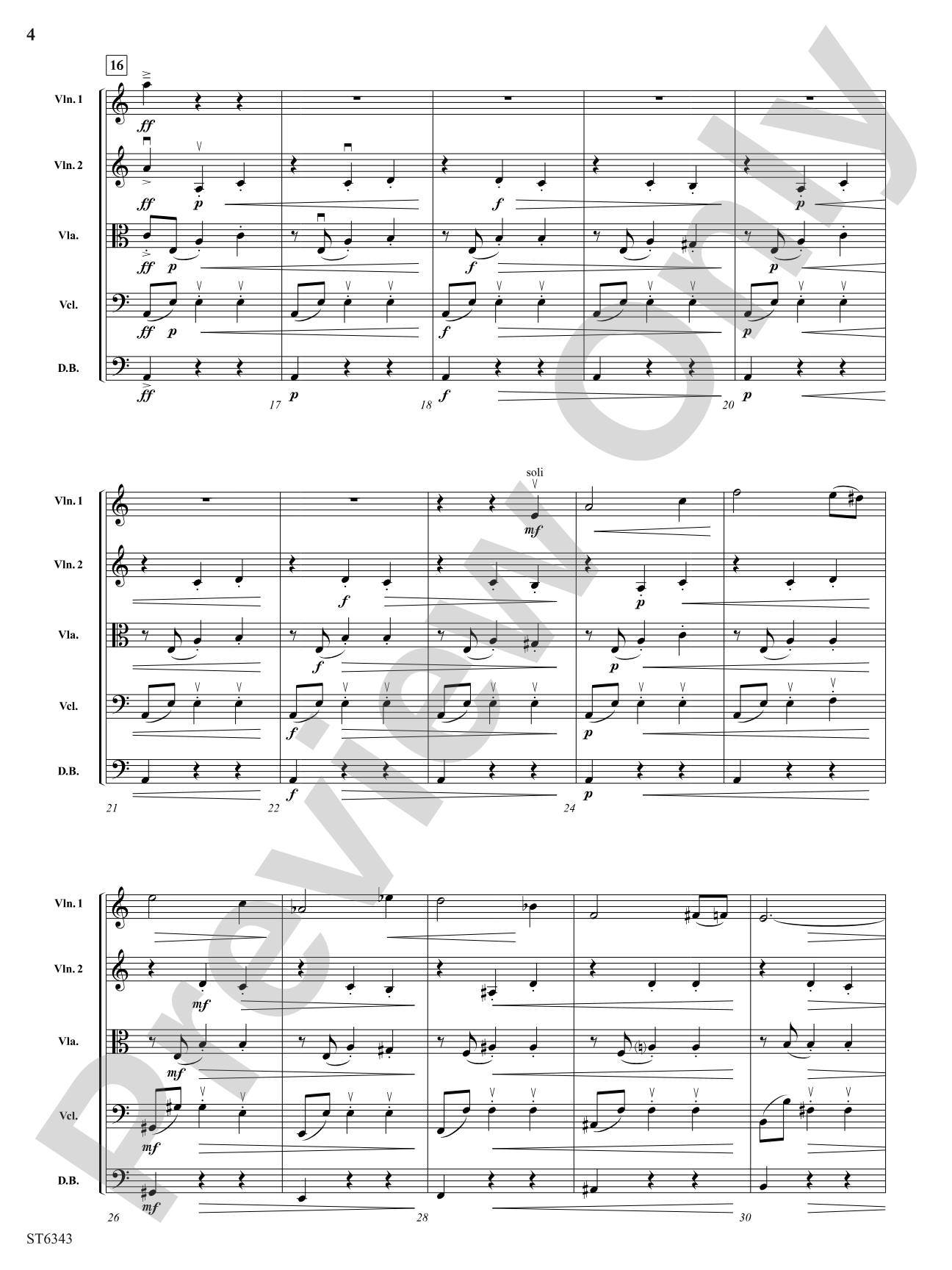 Dance of the Trolls: String Orchestra Conductor Score & Parts