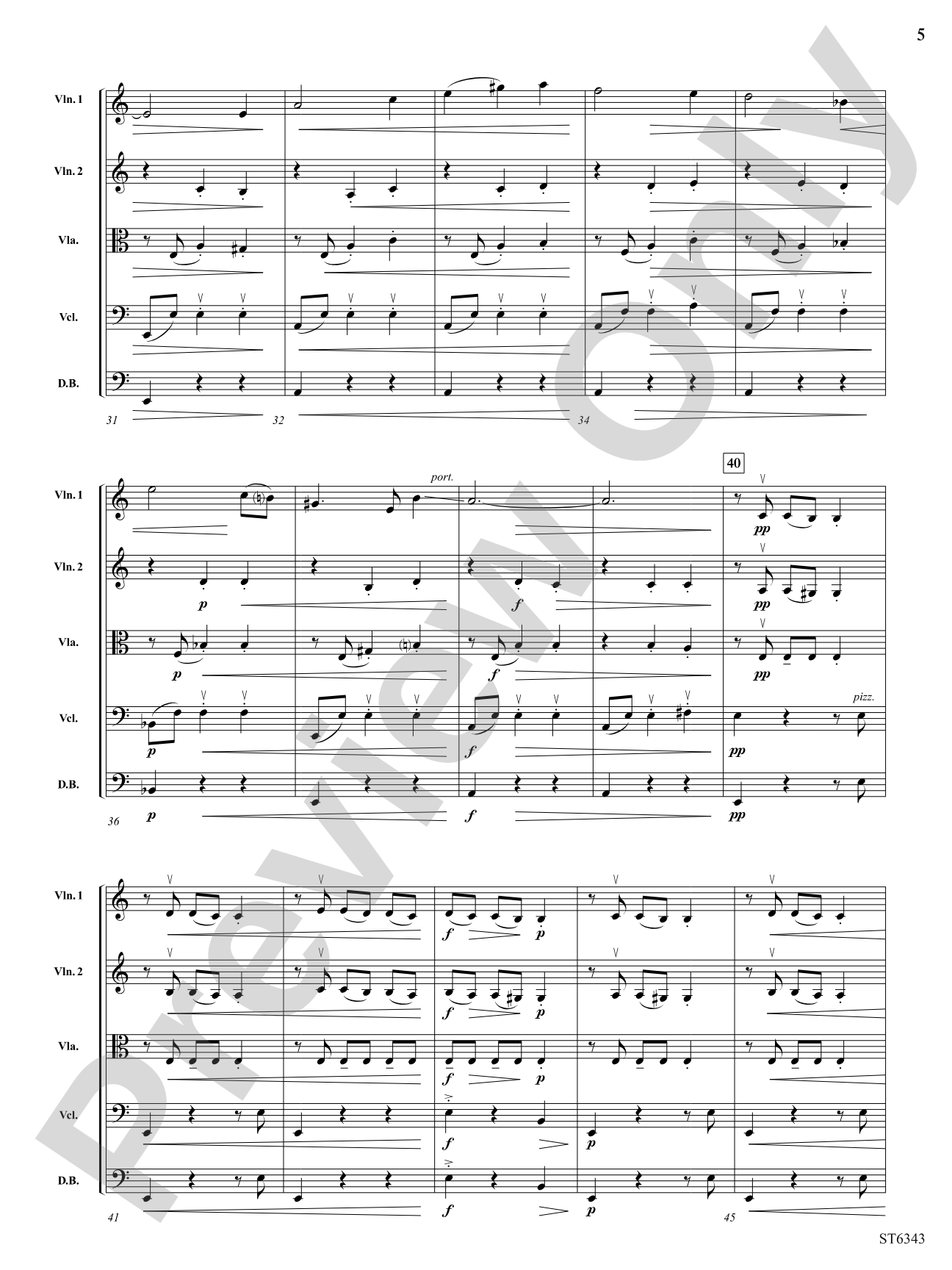 Dance of the Trolls: String Orchestra Conductor Score & Parts
