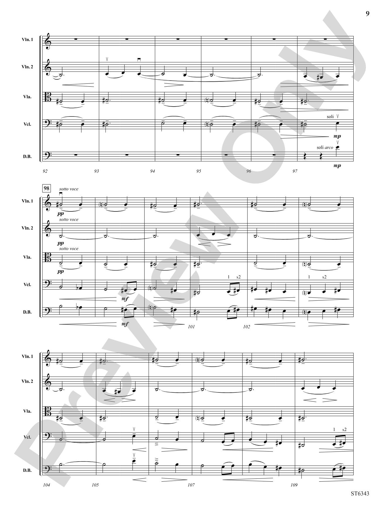 Dance of the Trolls: String Orchestra Conductor Score & Parts