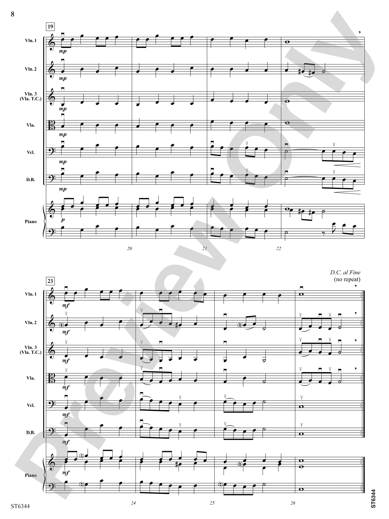 Pavane and Lesquercarde: String Orchestra Conductor Score & Parts