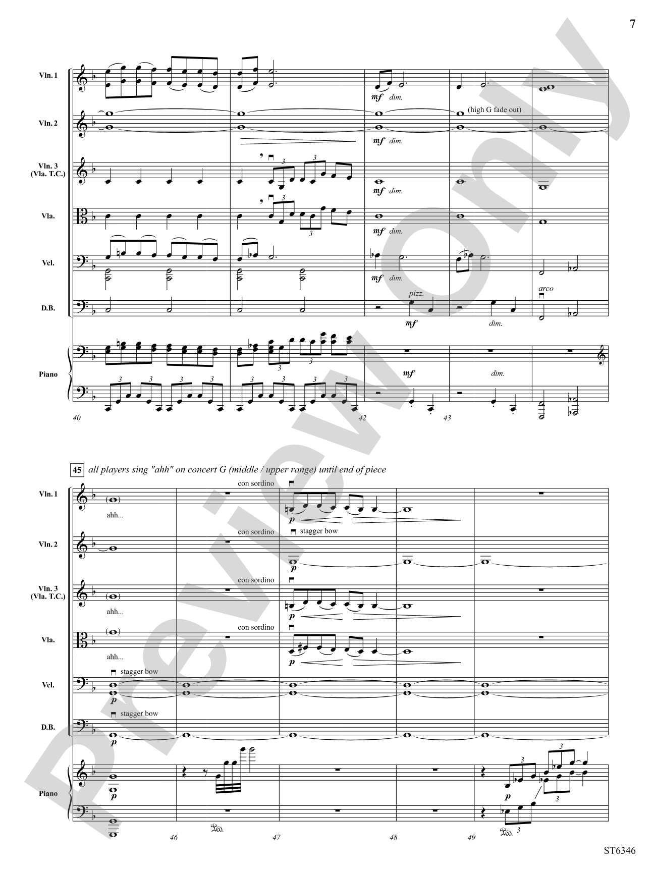 Voices in the Shadows: String Orchestra Conductor Score & Parts