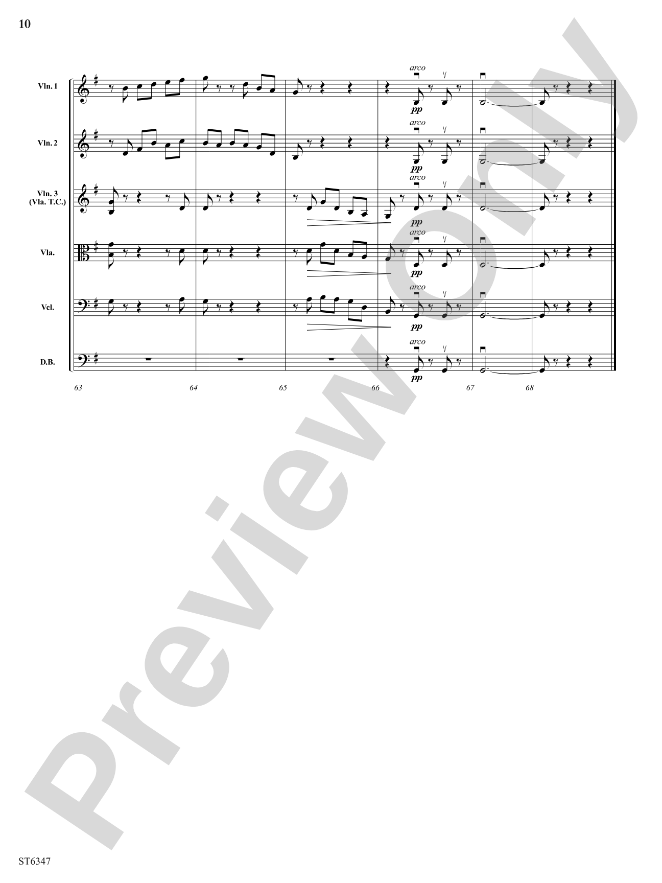 Minuetto: String Orchestra Conductor Score & Parts