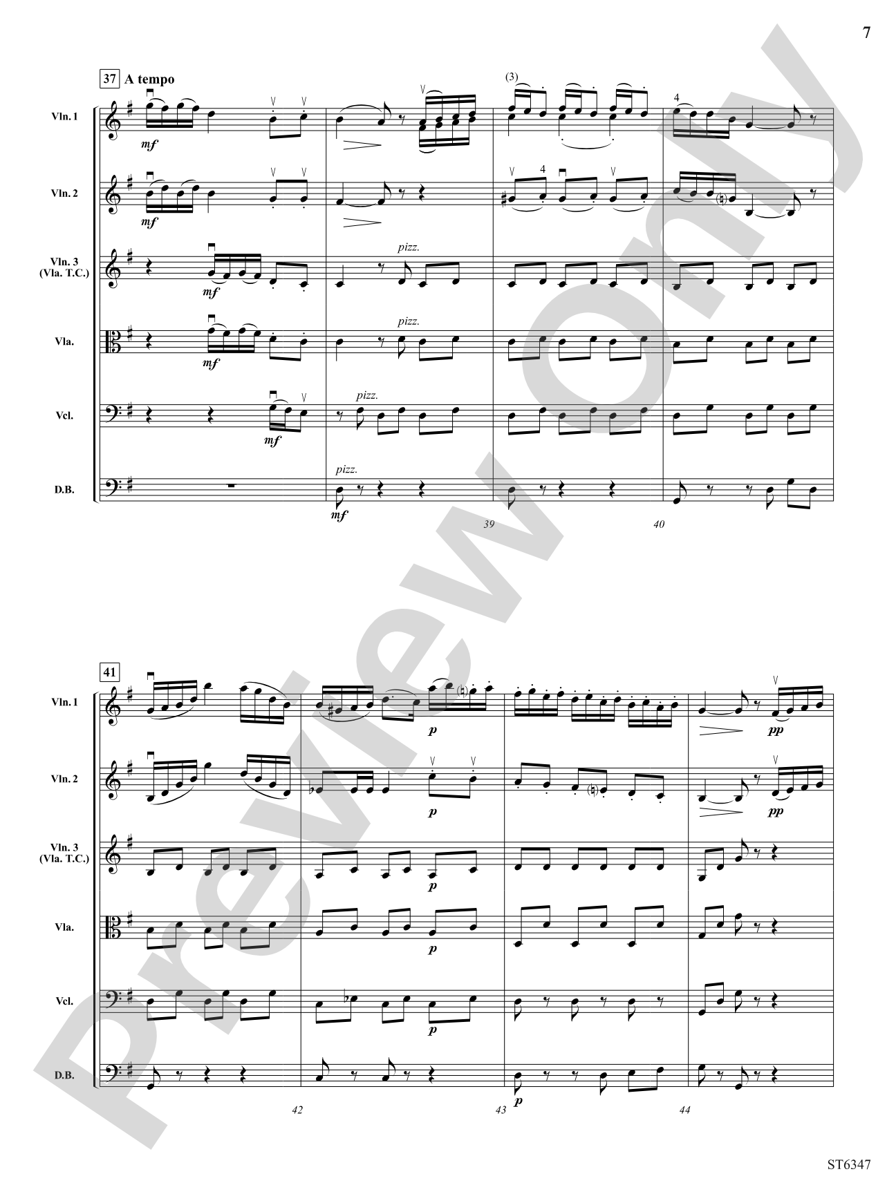Minuetto: String Orchestra Conductor Score & Parts