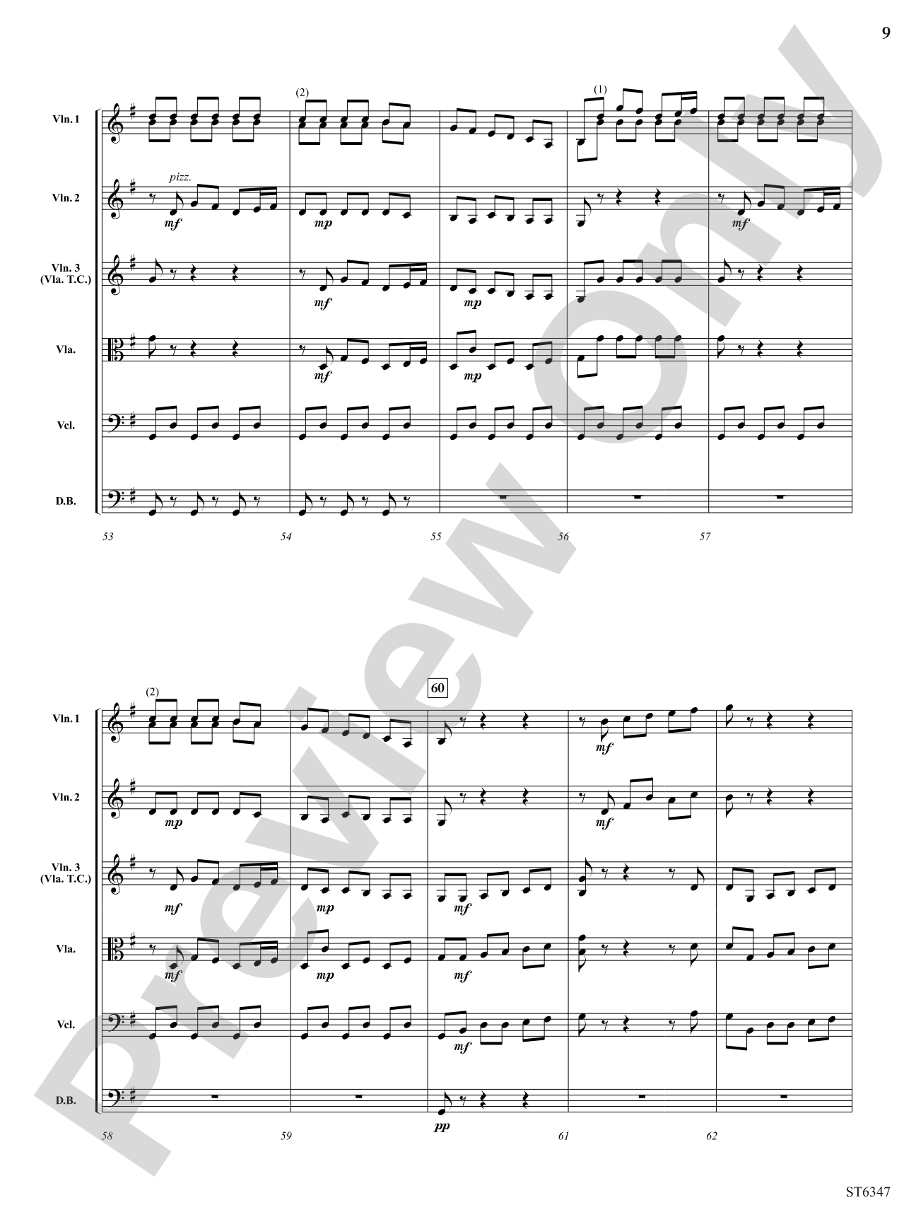 Minuetto: String Orchestra Conductor Score & Parts