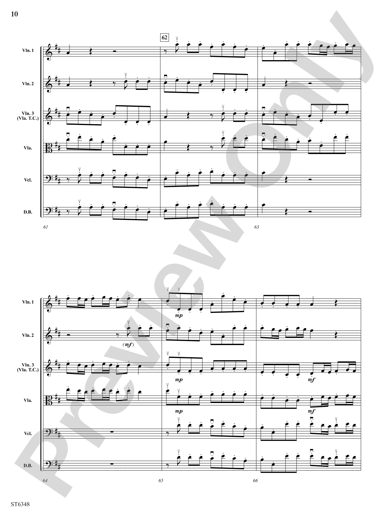 Grave and Allegro: String Orchestra Conductor Score & Parts