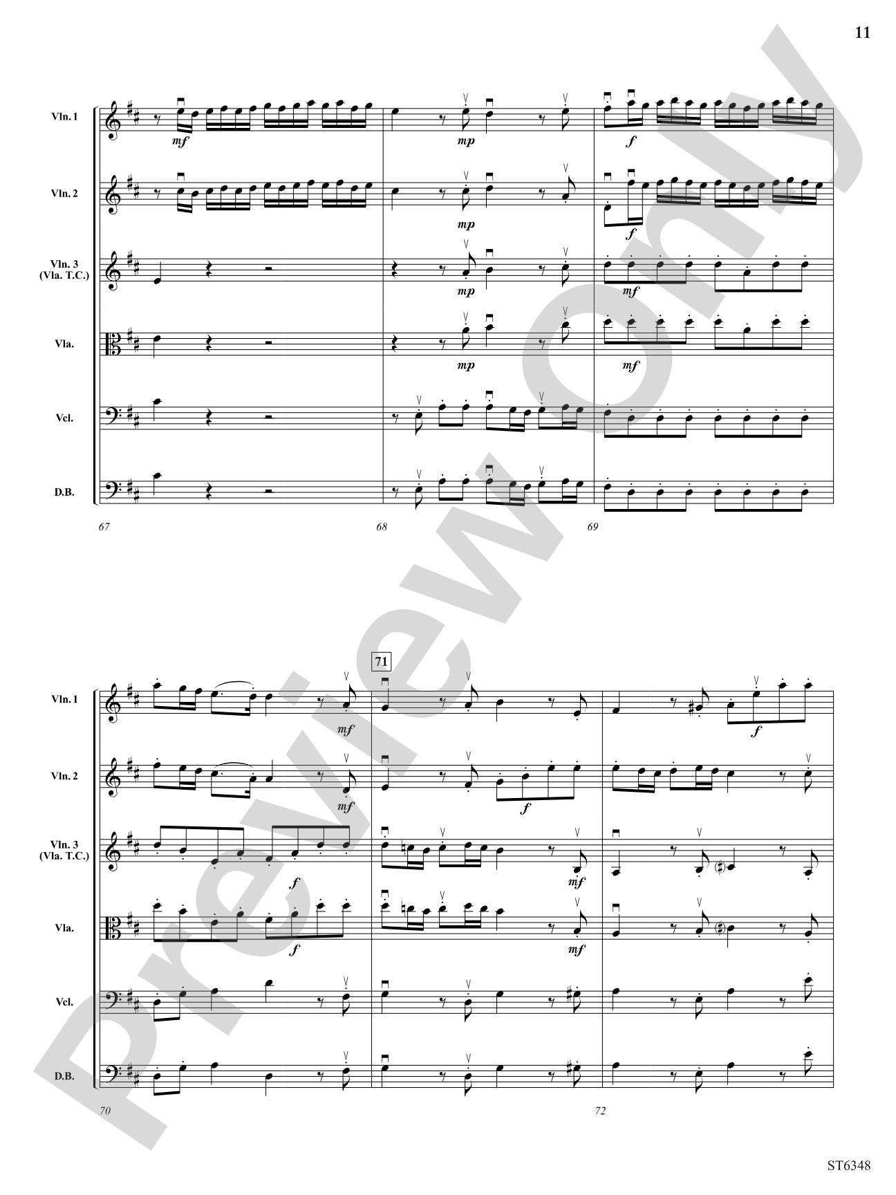 Grave and Allegro: String Orchestra Conductor Score & Parts