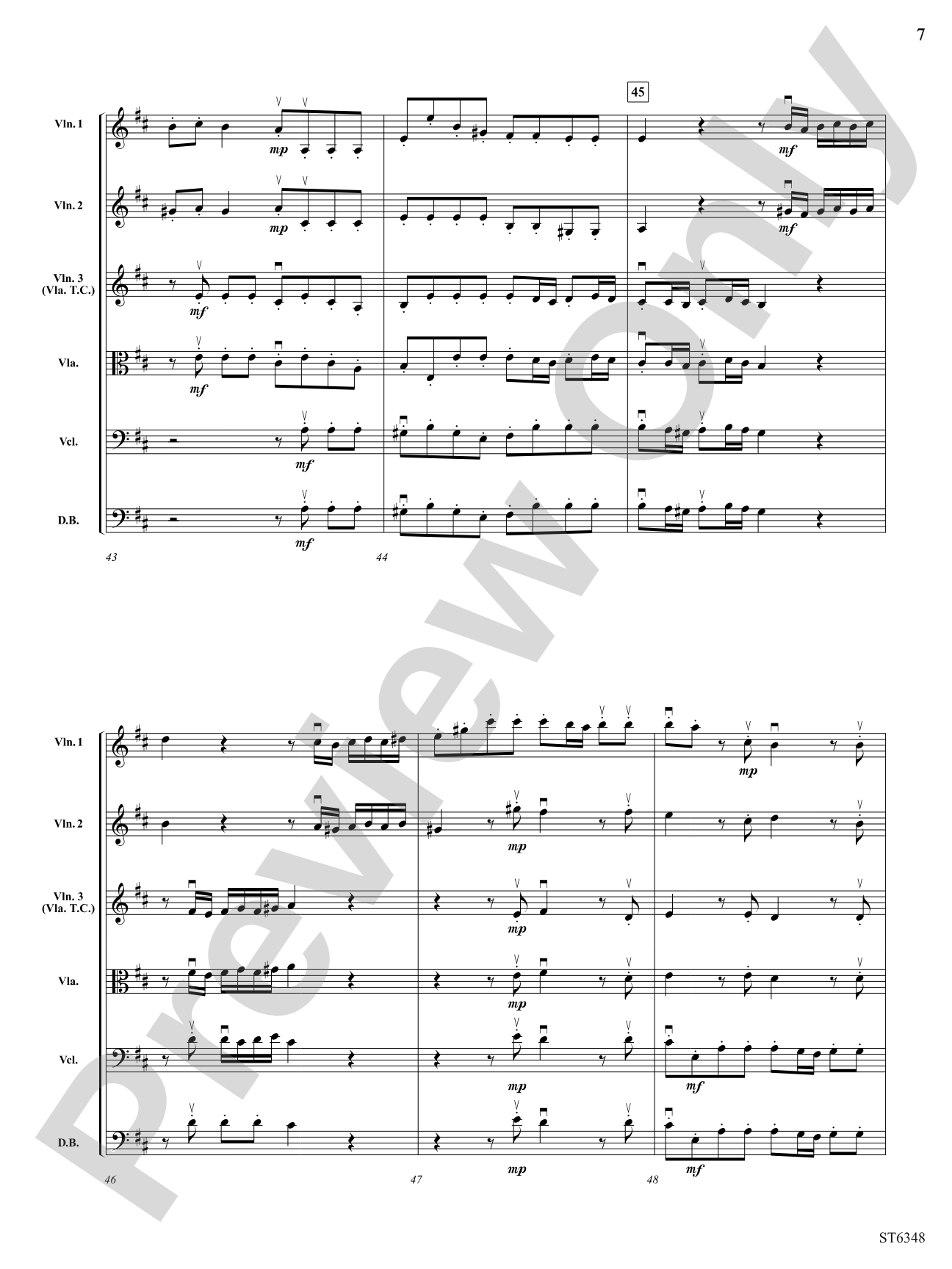Grave and Allegro: String Orchestra Conductor Score & Parts
