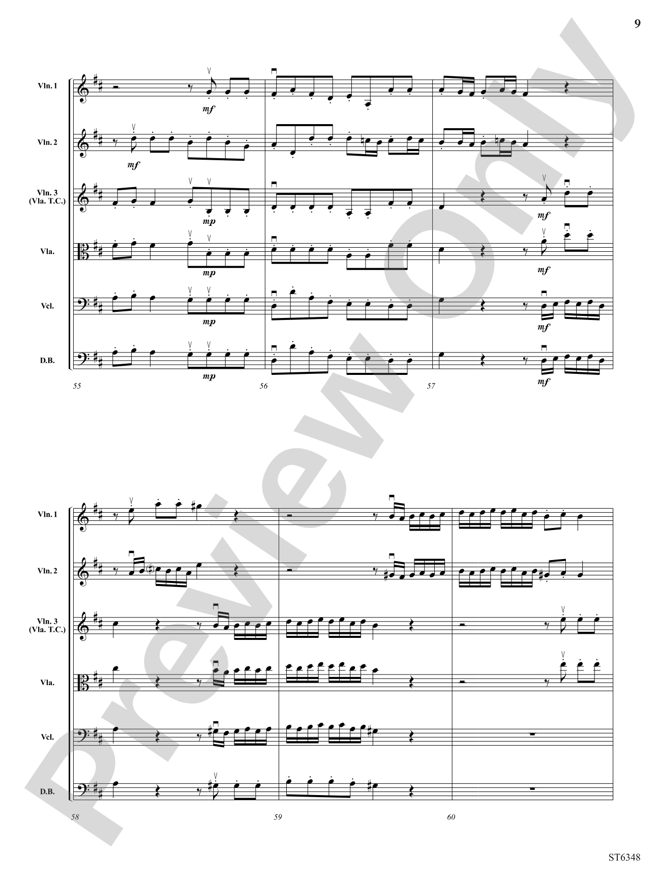 Grave and Allegro: String Orchestra Conductor Score & Parts