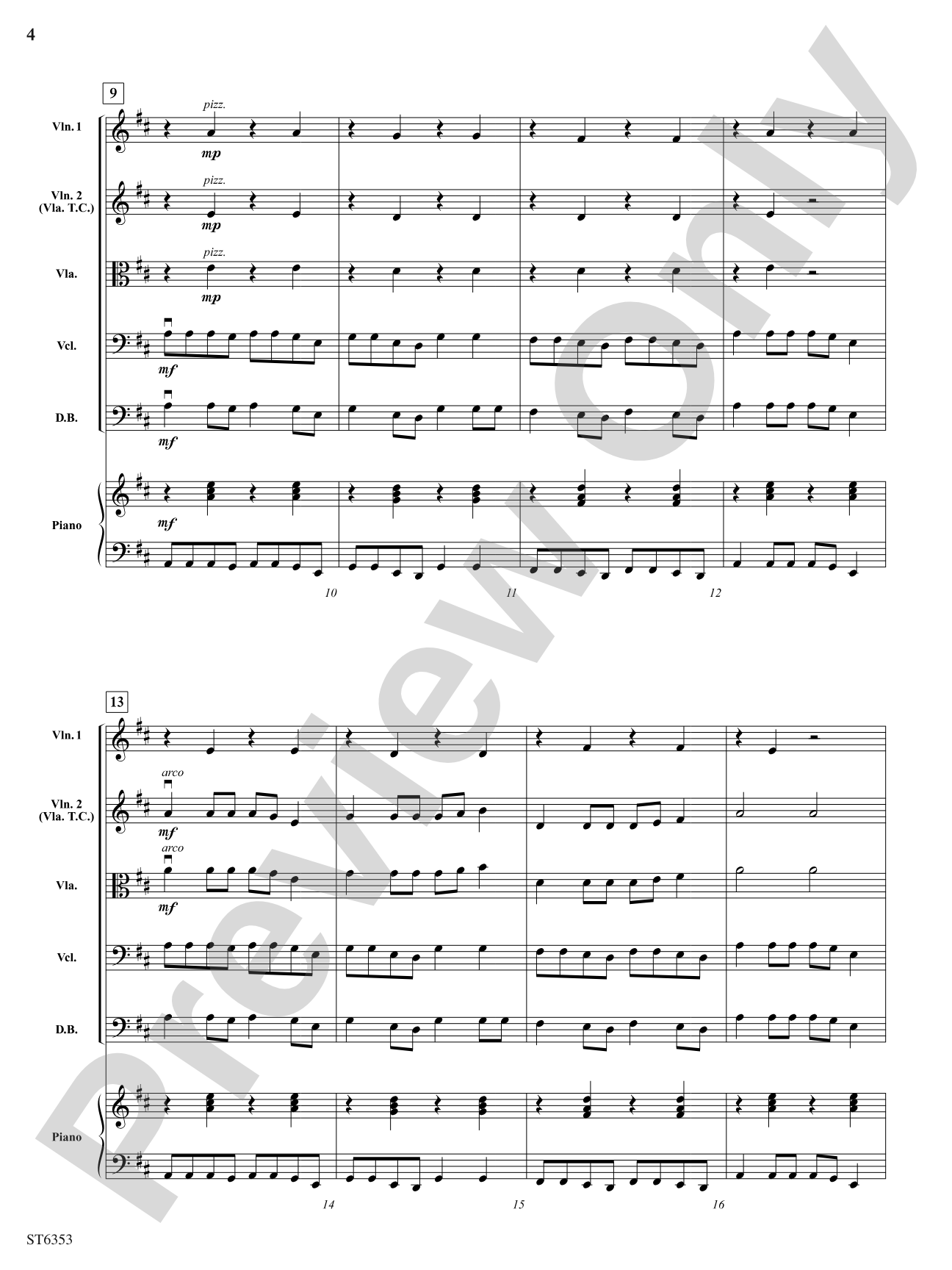 Canon Power: String Orchestra Conductor Score & Parts