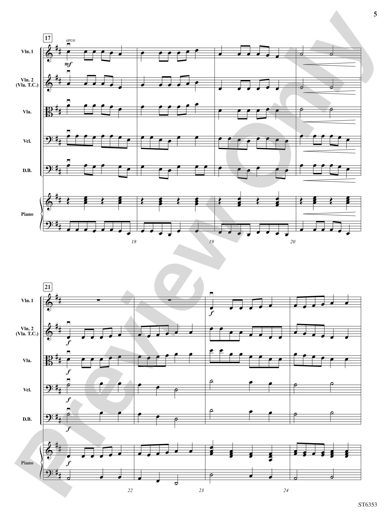 Canon Power: String Orchestra Conductor Score & Parts