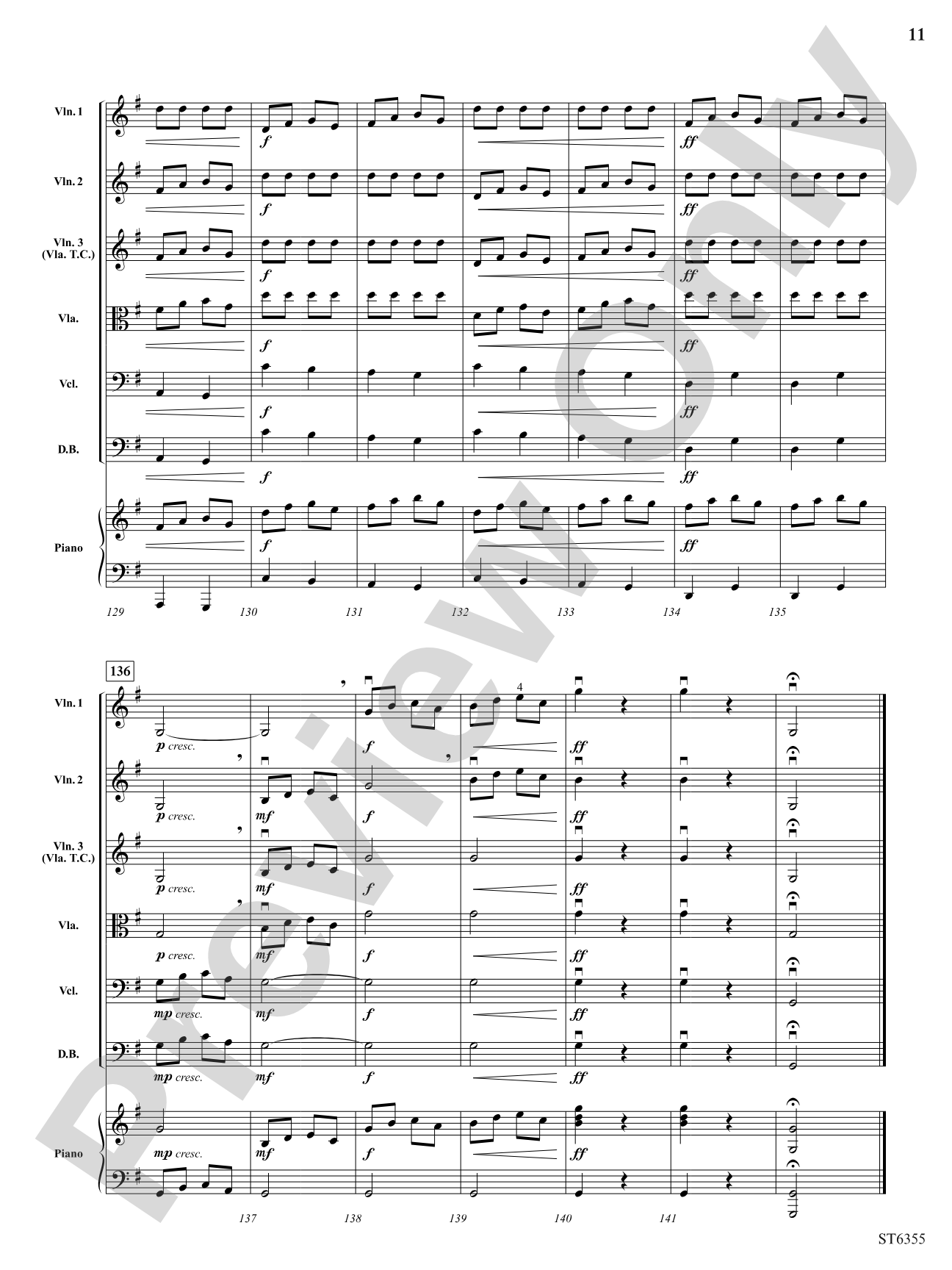 Dance of the Tumblers: String Orchestra Conductor Score & Parts
