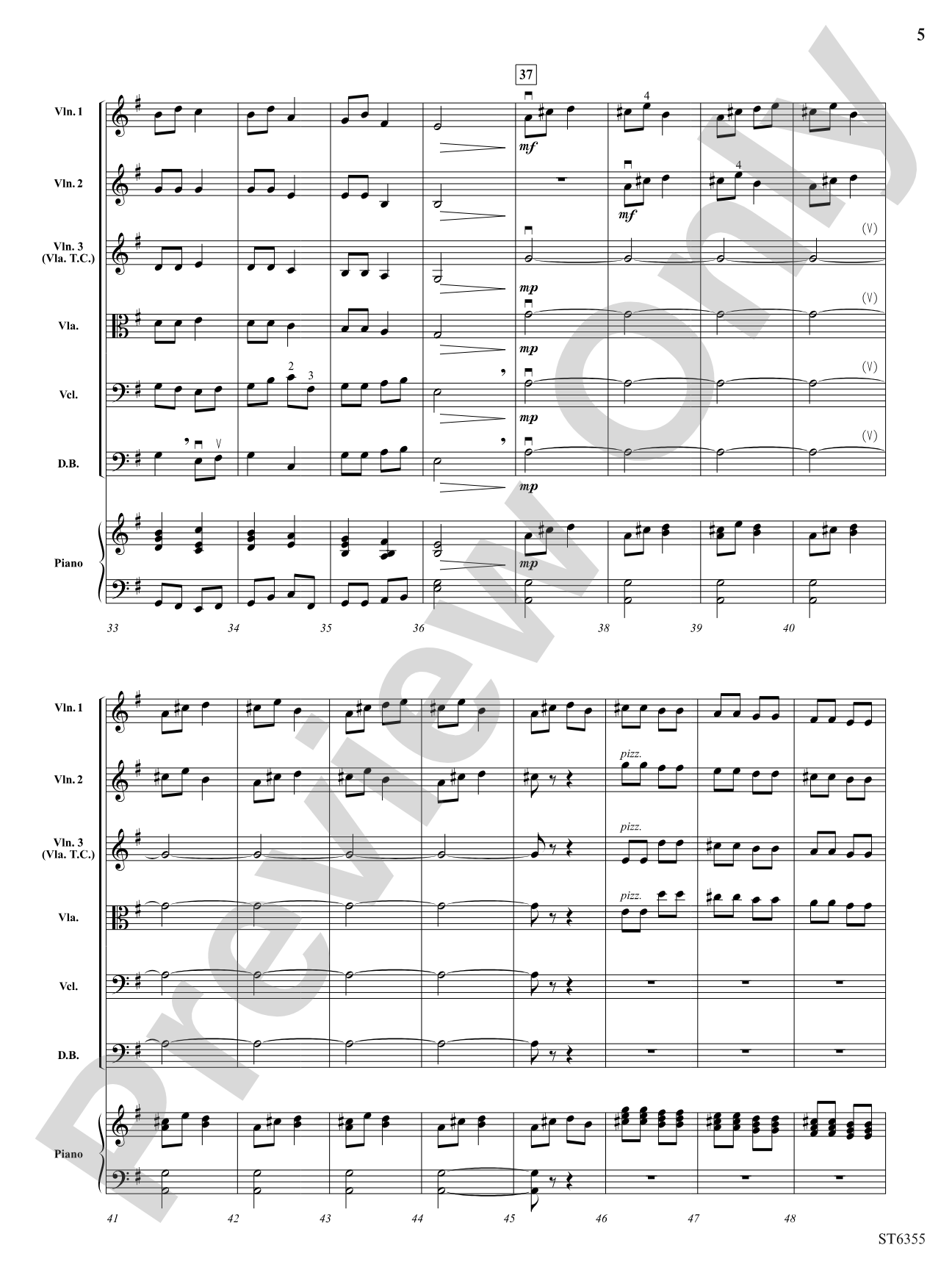 Dance of the Tumblers: String Orchestra Conductor Score & Parts