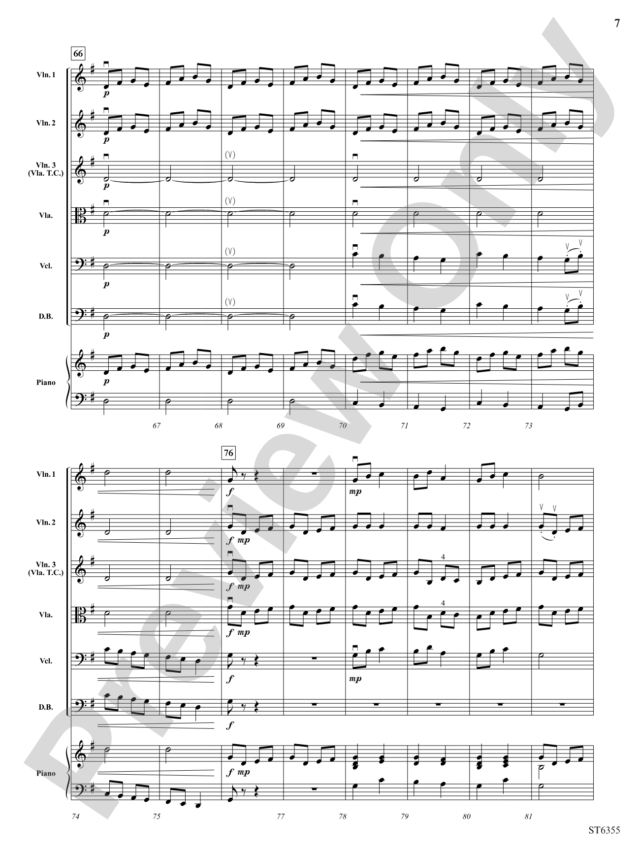 Dance of the Tumblers: String Orchestra Conductor Score & Parts