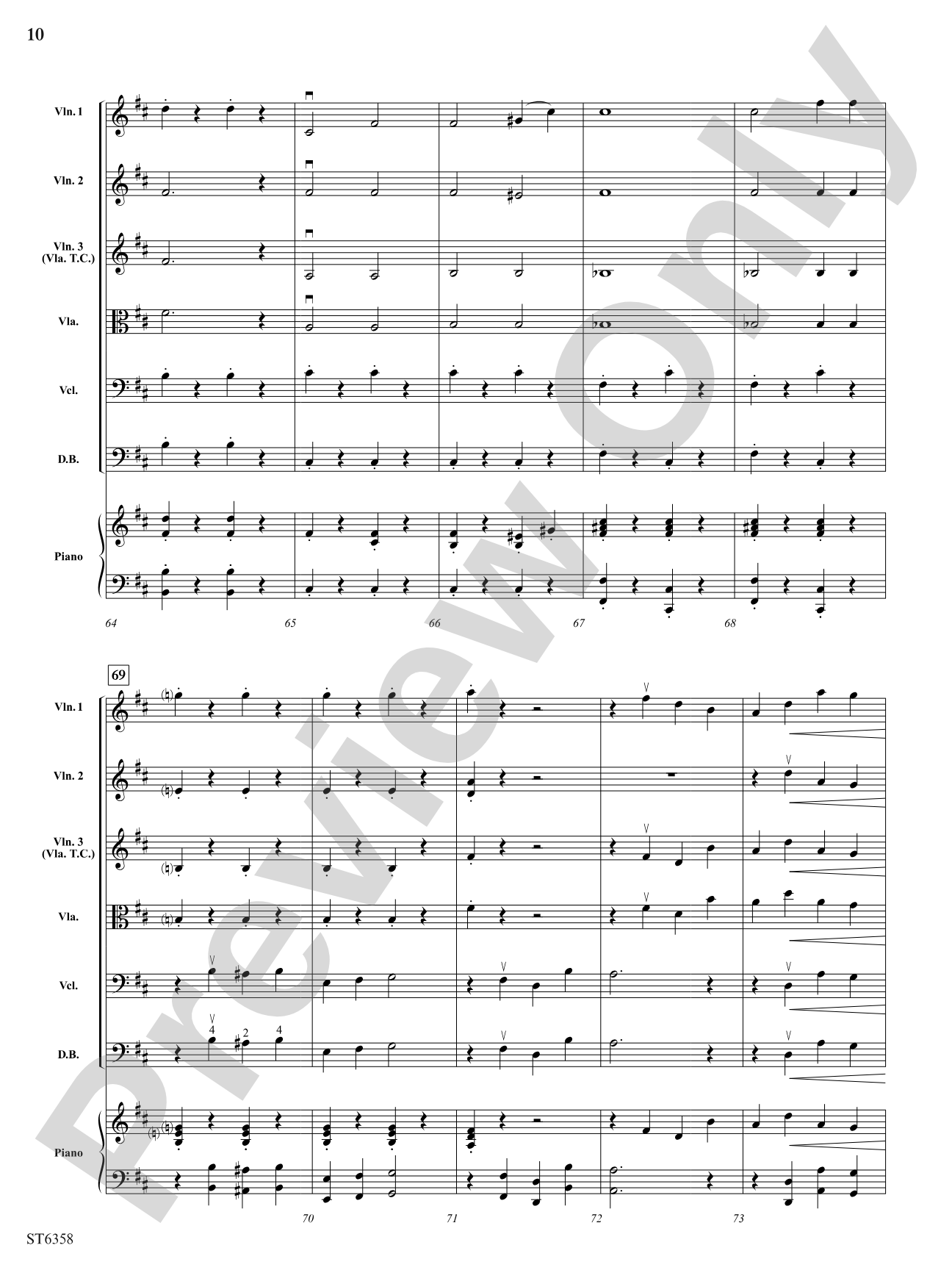 Toreador: String Orchestra Conductor Score & Parts