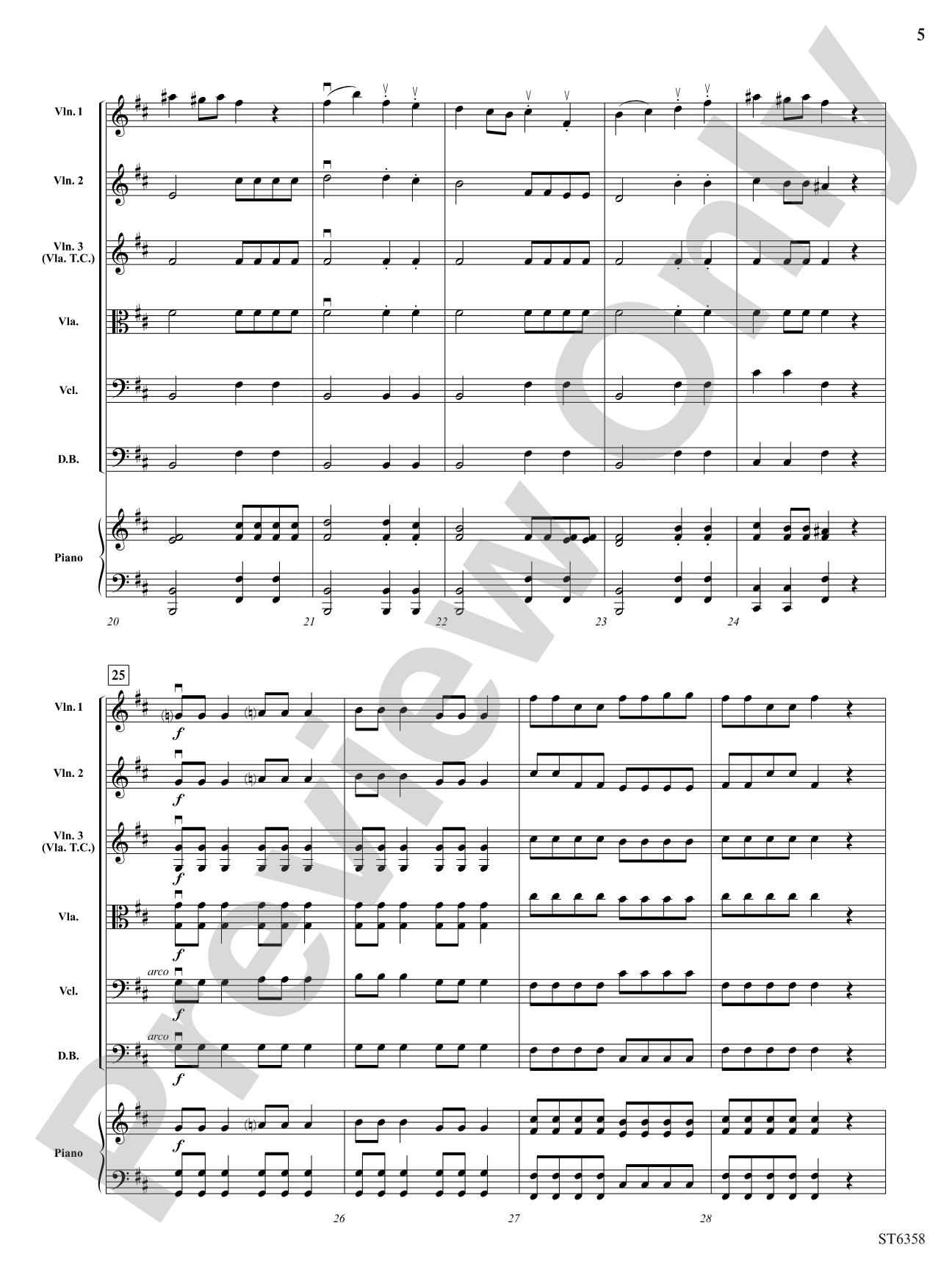 Toreador: String Orchestra Conductor Score & Parts