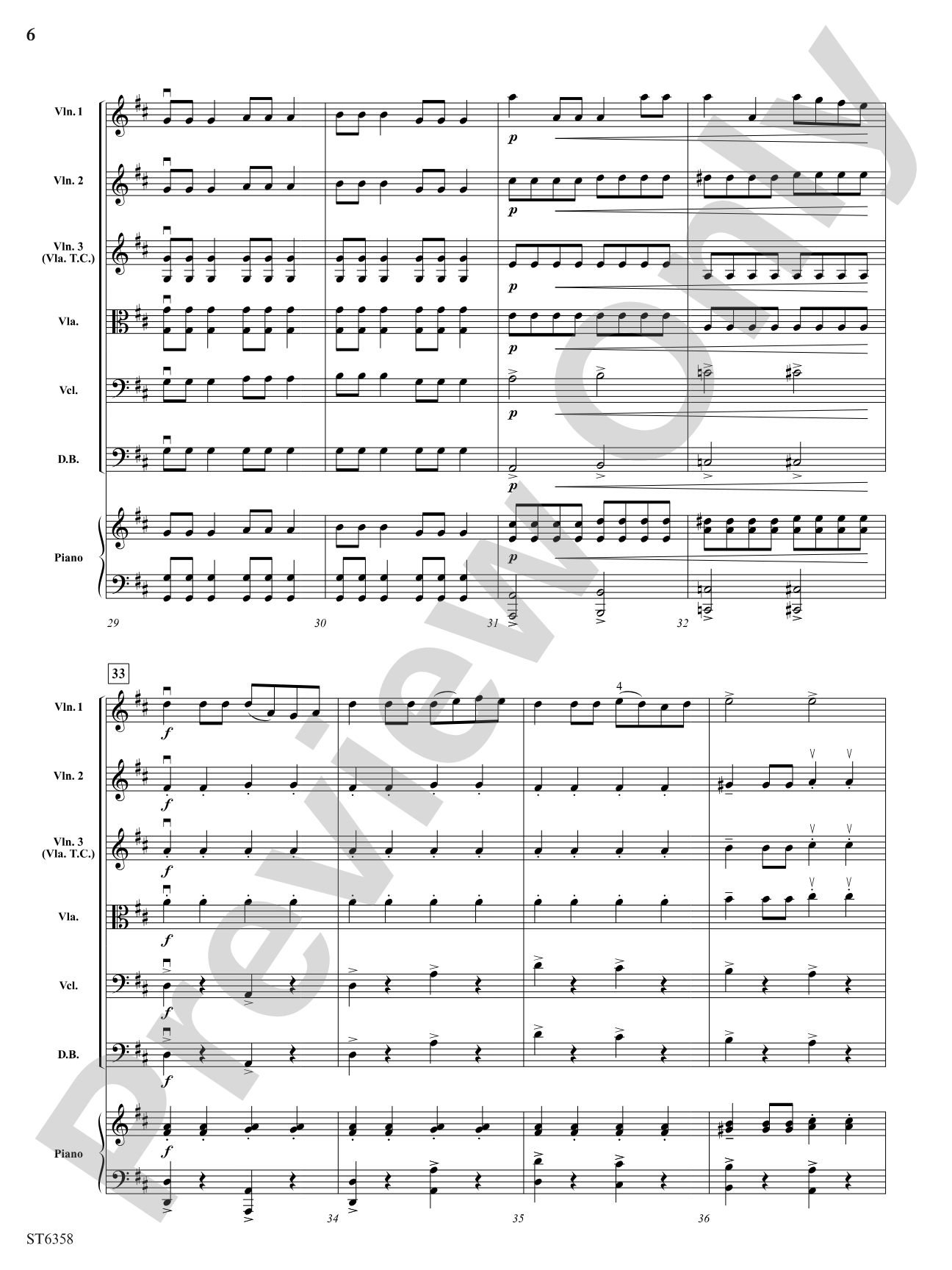 Toreador: String Orchestra Conductor Score & Parts