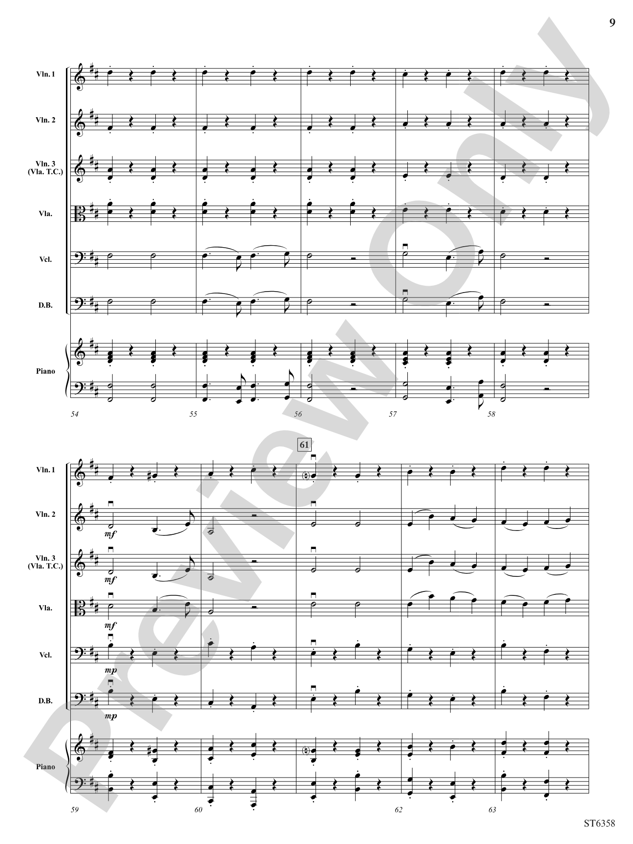Toreador: String Orchestra Conductor Score & Parts