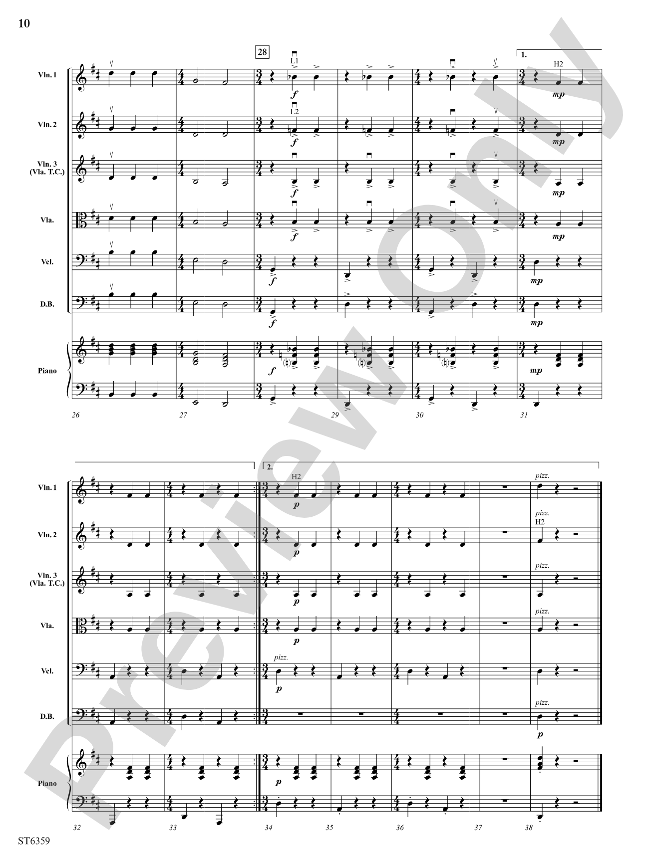Sweet Petite Winter Suite: String Orchestra Conductor Score & Parts