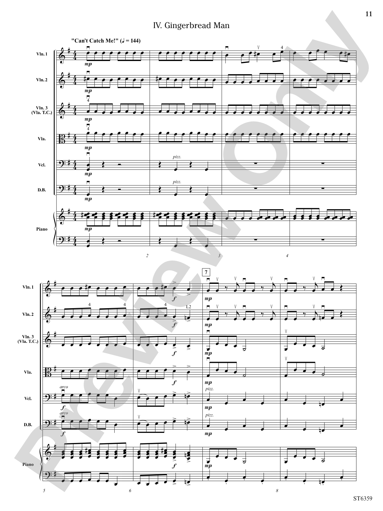 Sweet Petite Winter Suite: String Orchestra Conductor Score & Parts