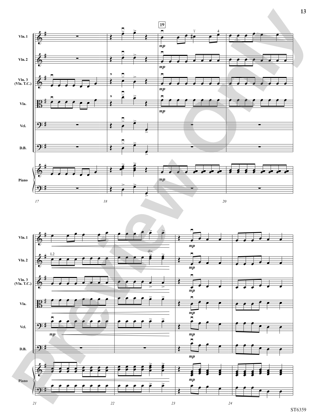 Sweet Petite Winter Suite: String Orchestra Conductor Score & Parts