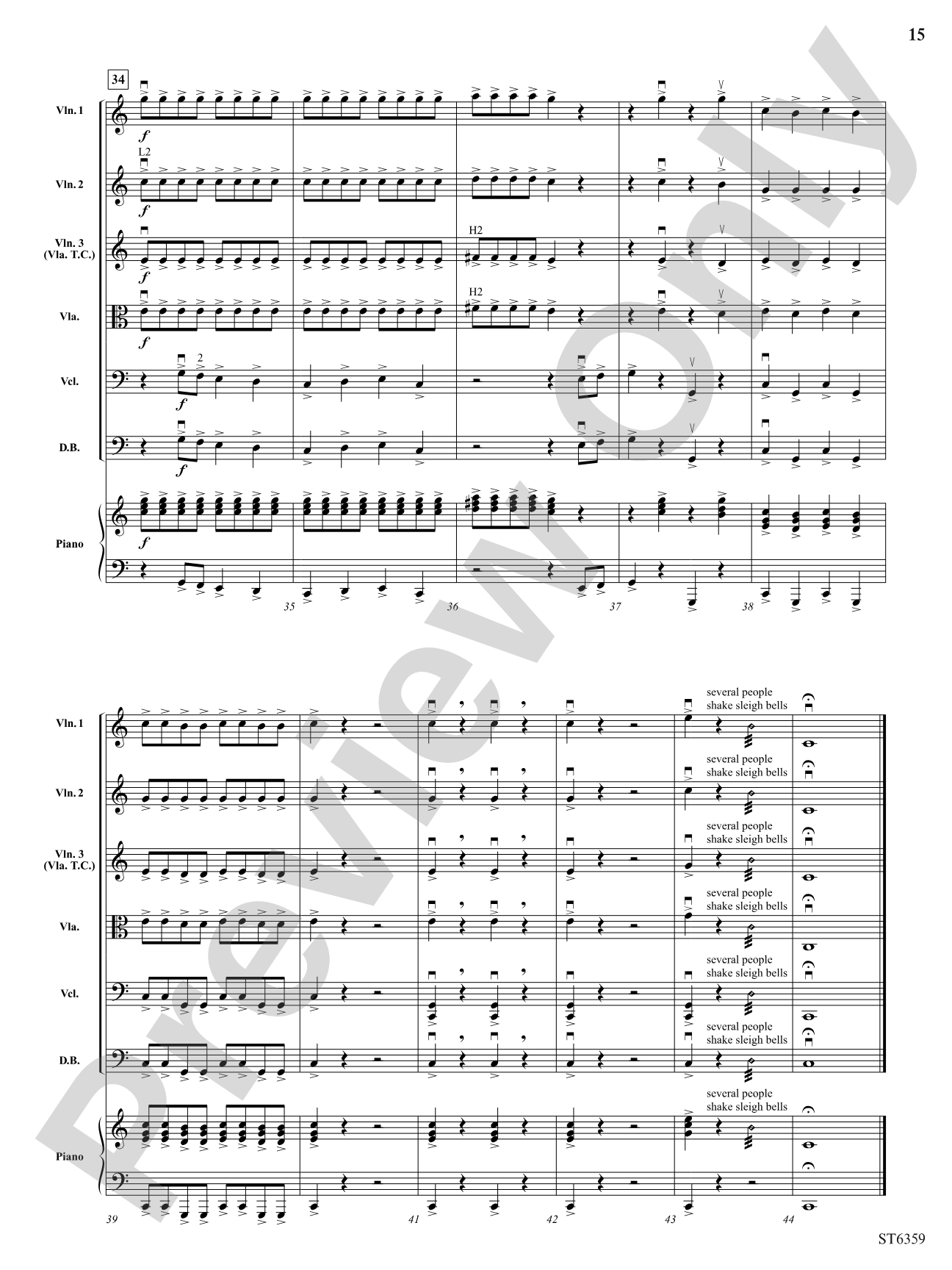 Sweet Petite Winter Suite: String Orchestra Conductor Score & Parts