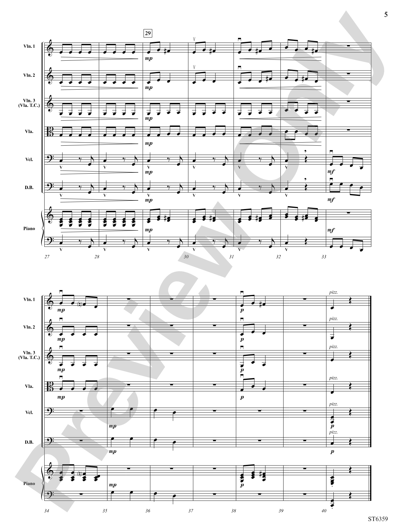 Sweet Petite Winter Suite: String Orchestra Conductor Score & Parts