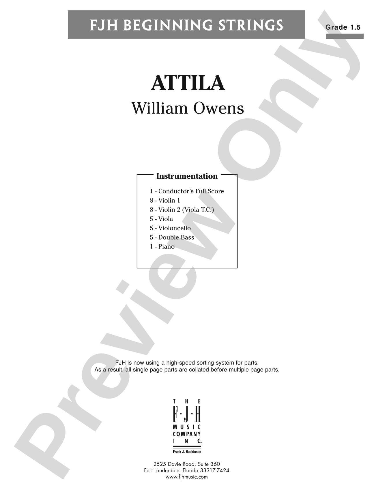 Attila: Score