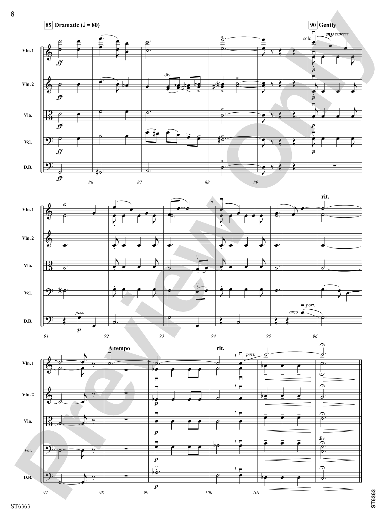 Silent Night: String Orchestra Conductor Score & Parts