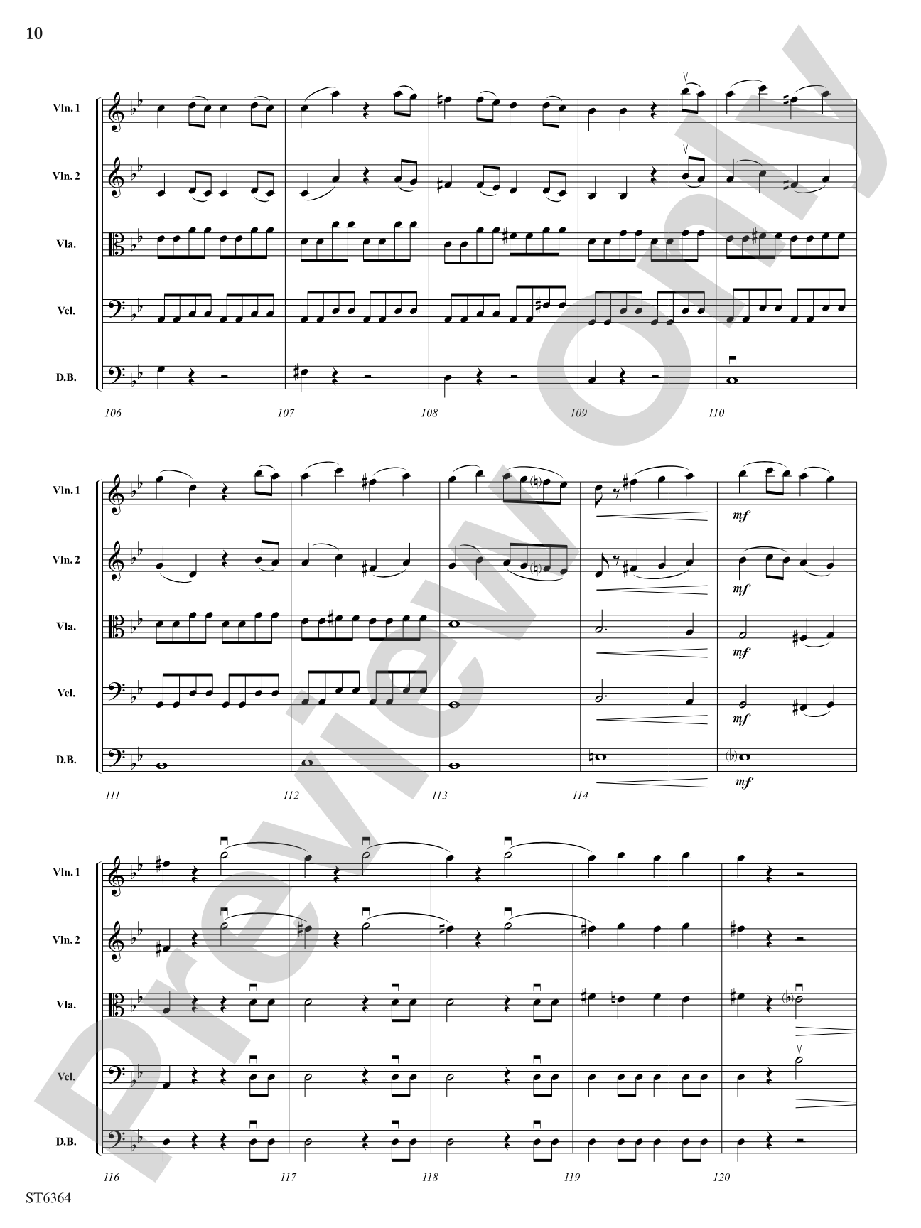 Allegro molto from Symphony No. 40: String Orchestra Conductor Score & Parts