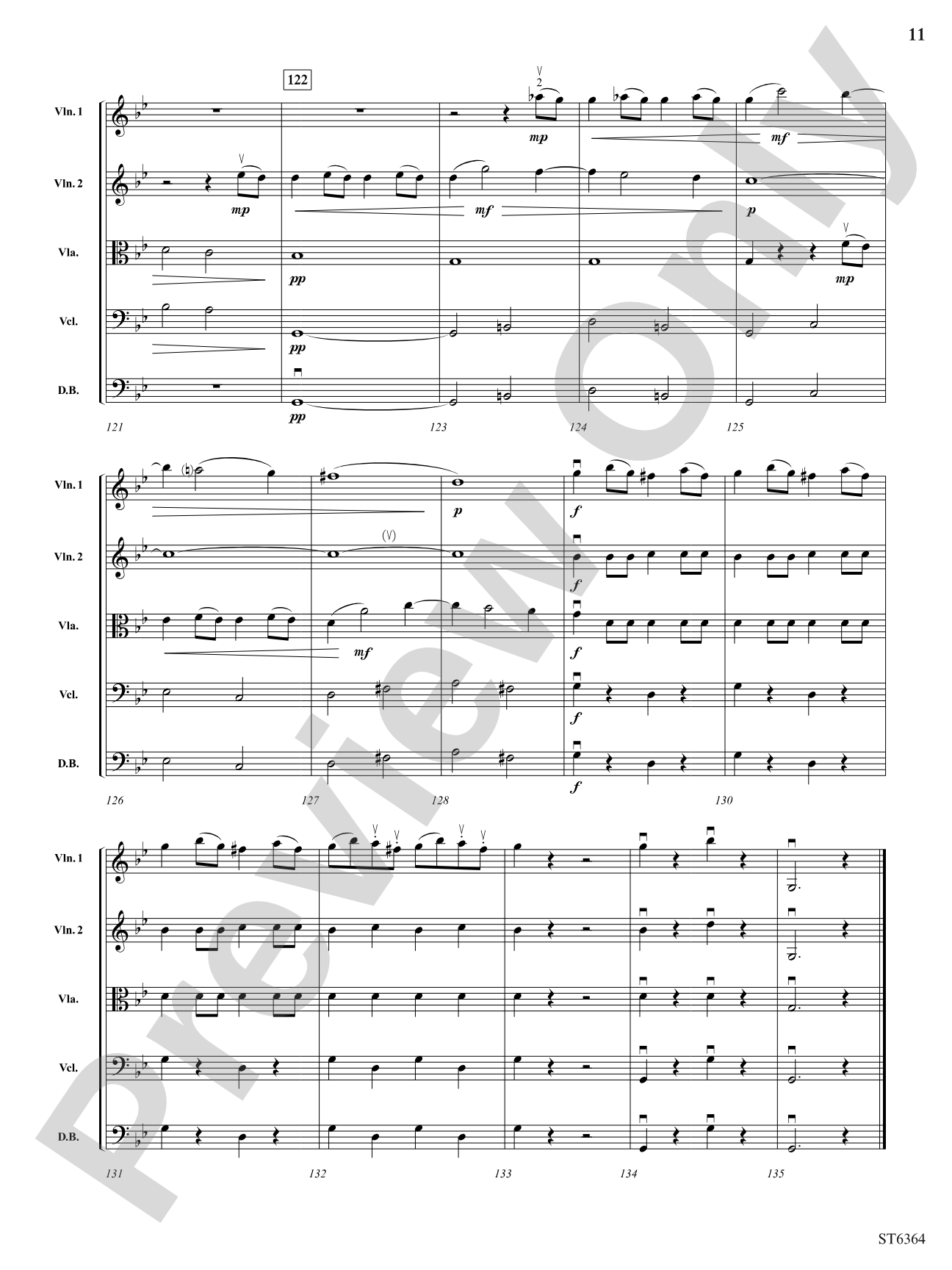 Allegro molto from Symphony No. 40: String Orchestra Conductor Score & Parts