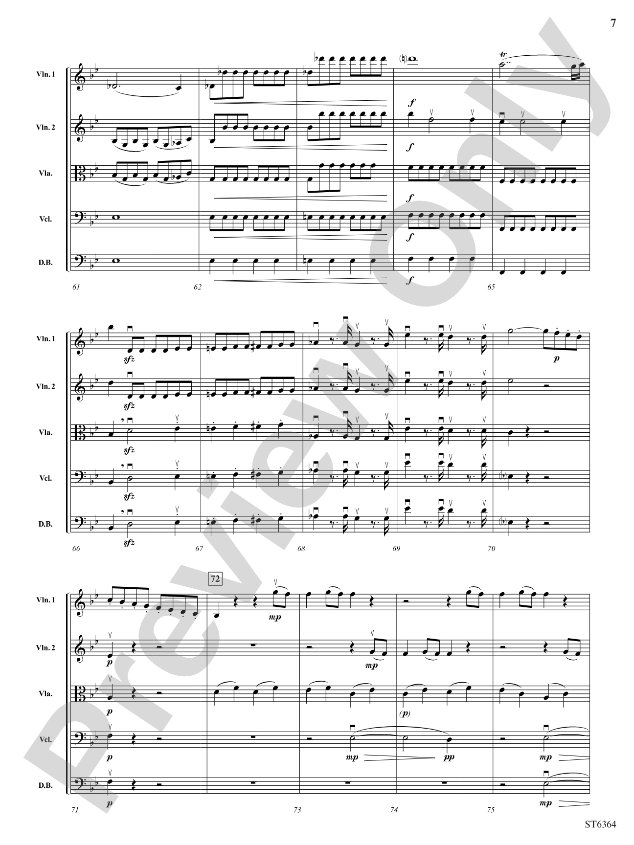 Allegro molto from Symphony No. 40: String Orchestra Conductor Score & Parts
