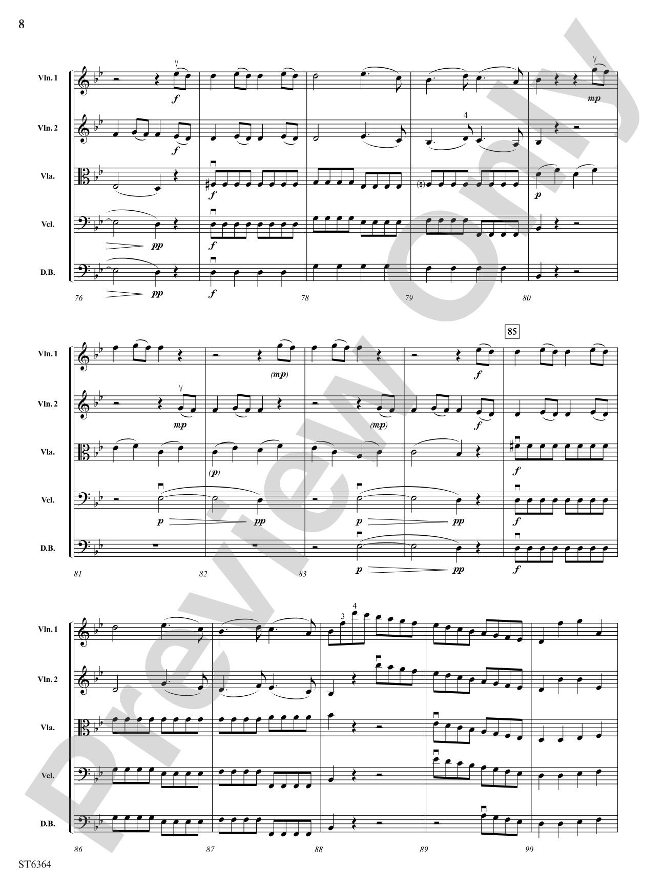 Allegro molto from Symphony No. 40: String Orchestra Conductor Score & Parts