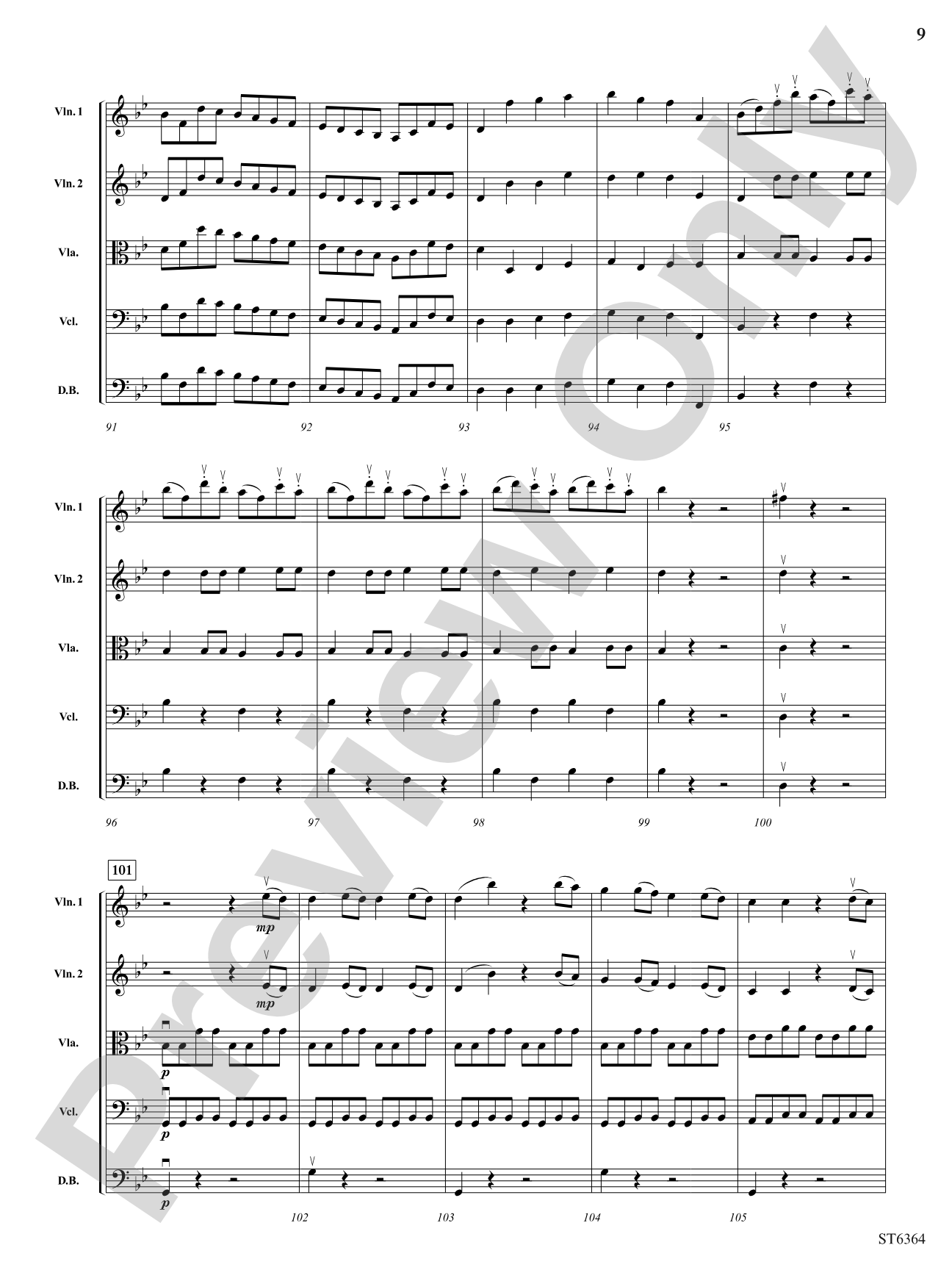Allegro molto from Symphony No. 40: String Orchestra Conductor Score & Parts