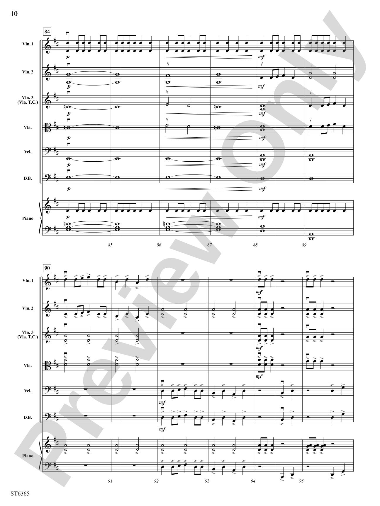 Perpetual Fiddle Motion: String Orchestra Conductor Score & Parts