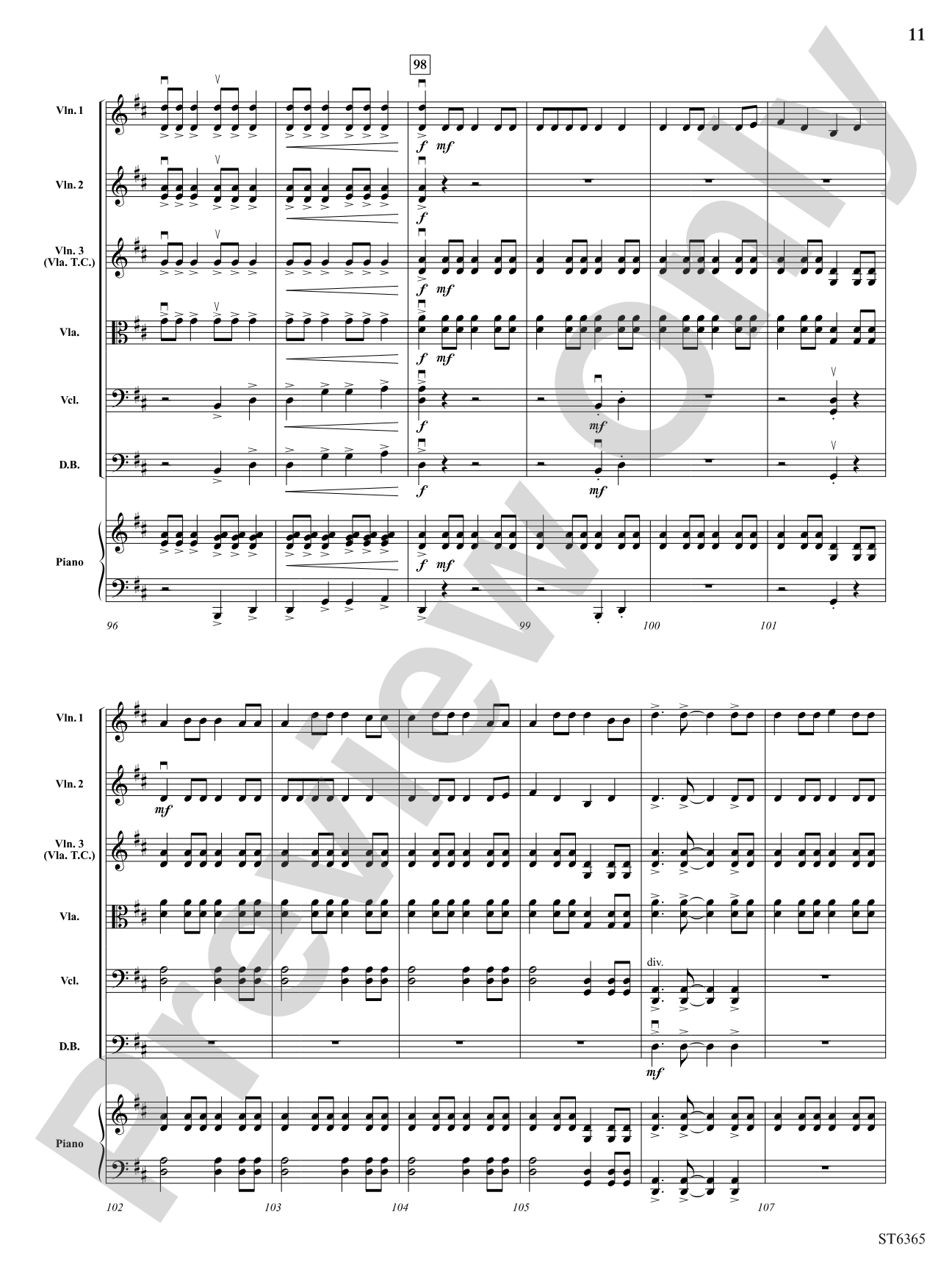 Perpetual Fiddle Motion: String Orchestra Conductor Score & Parts