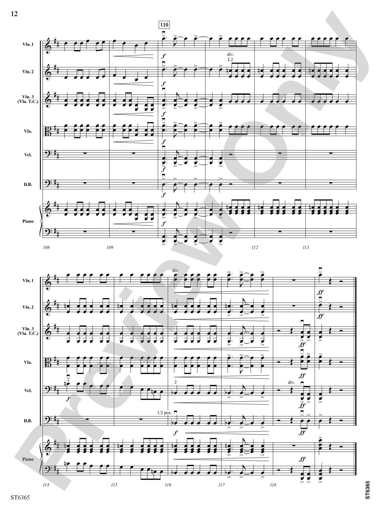 Perpetual Fiddle Motion: String Orchestra Conductor Score & Parts