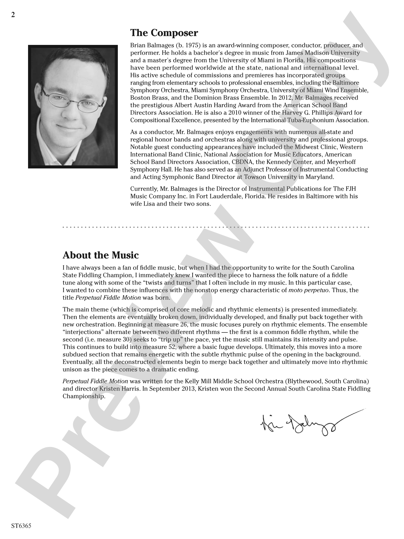 Perpetual Fiddle Motion: String Orchestra Conductor Score & Parts