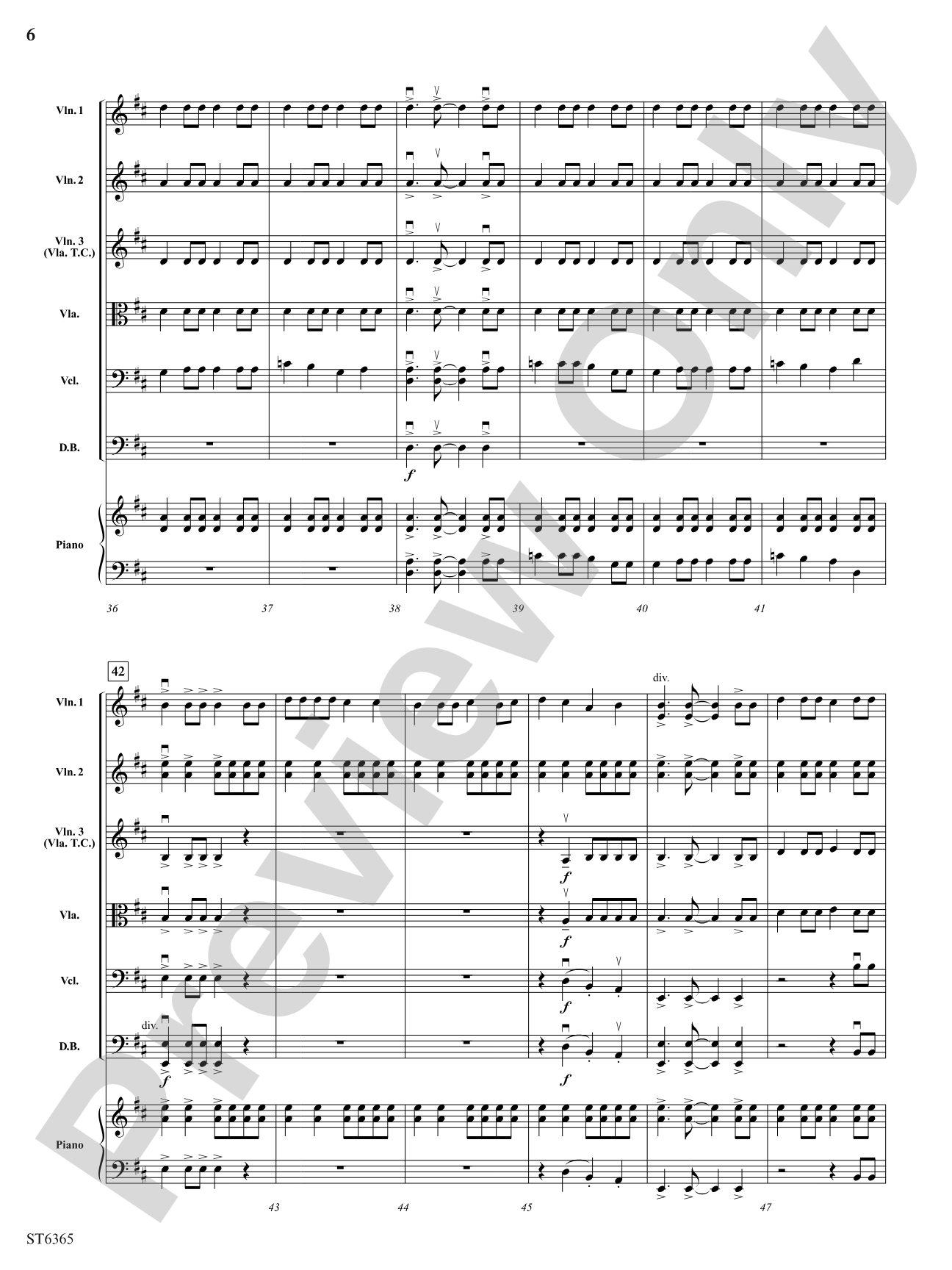 Perpetual Fiddle Motion: String Orchestra Conductor Score & Parts