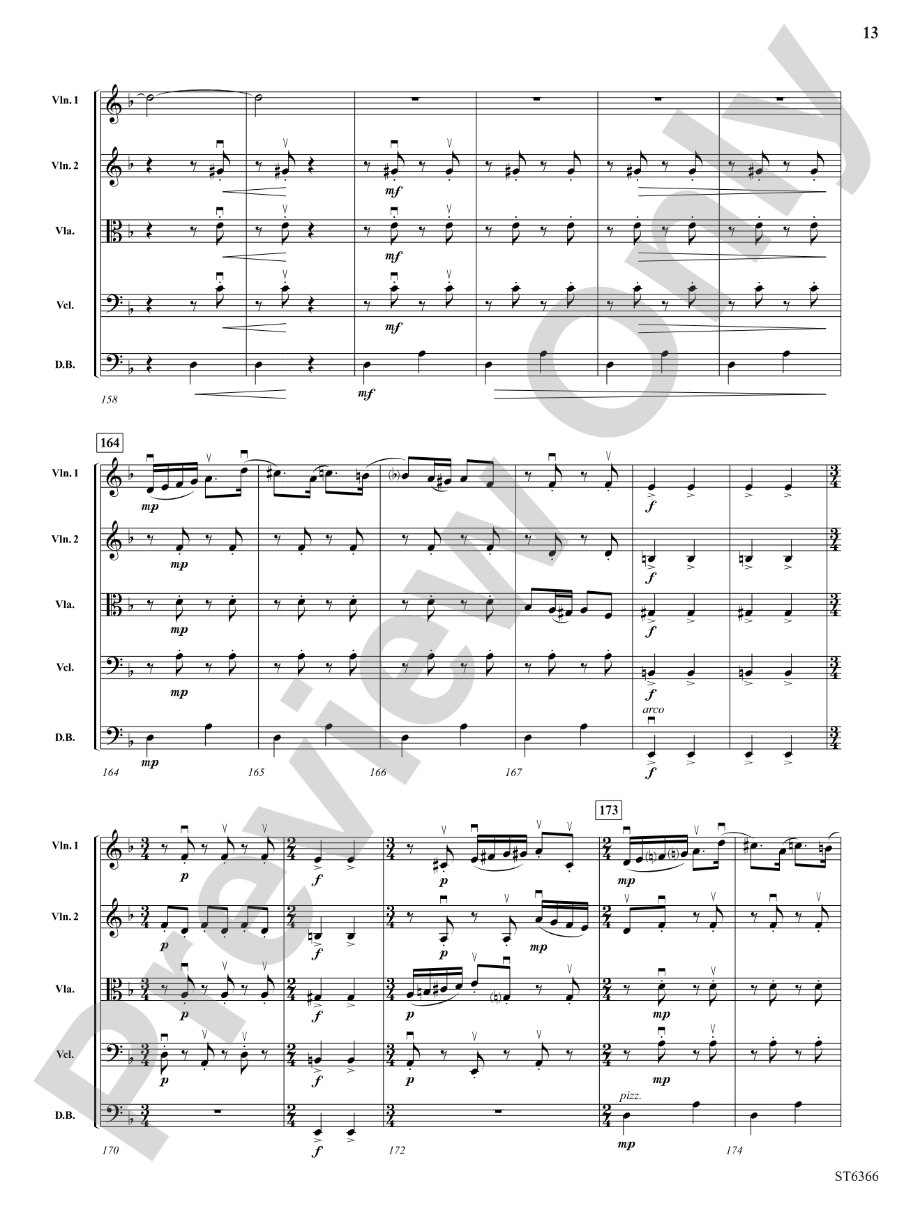 Rhythm Dances: String Orchestra Conductor Score & Parts