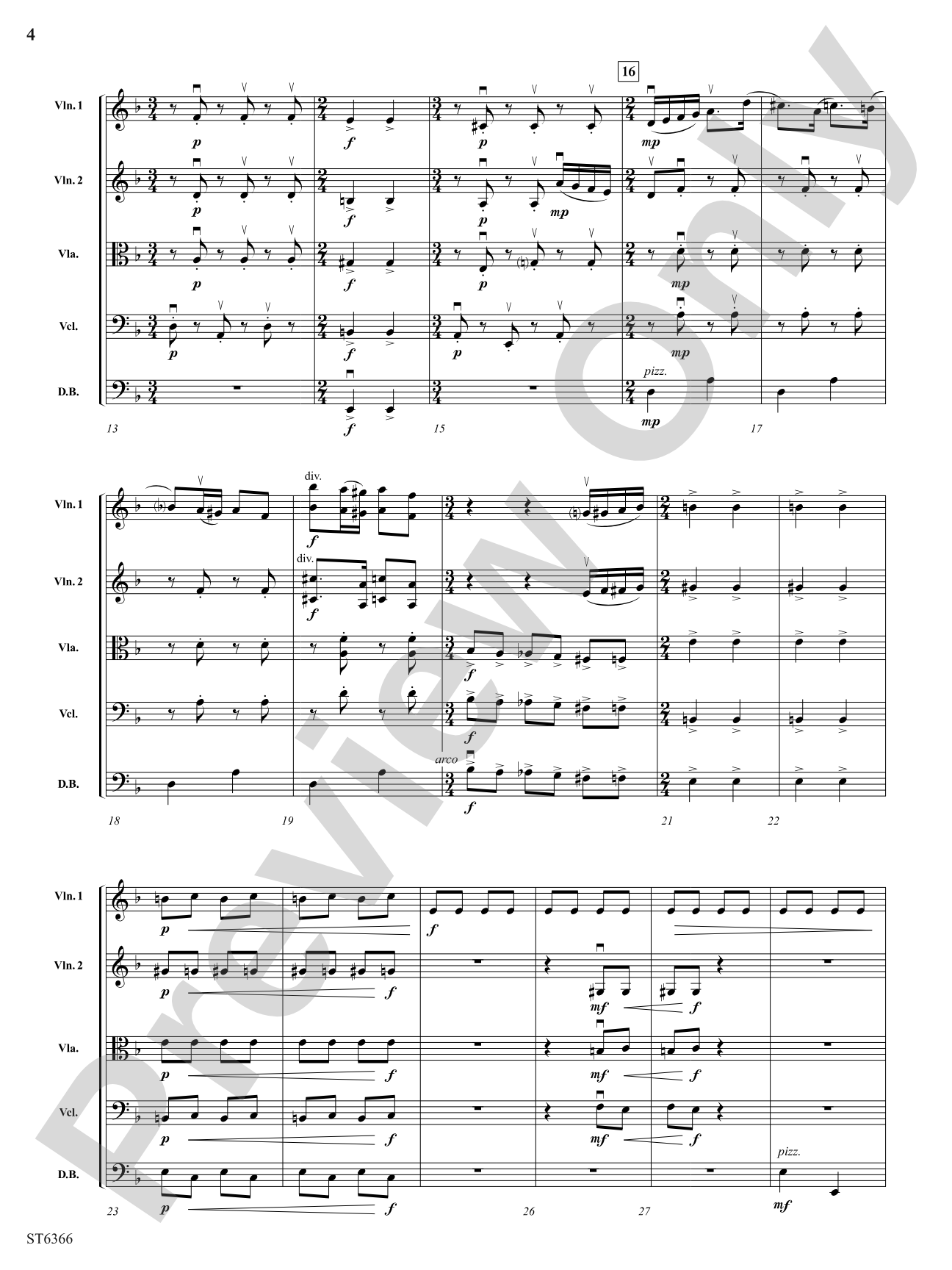 Rhythm Dances: String Orchestra Conductor Score & Parts