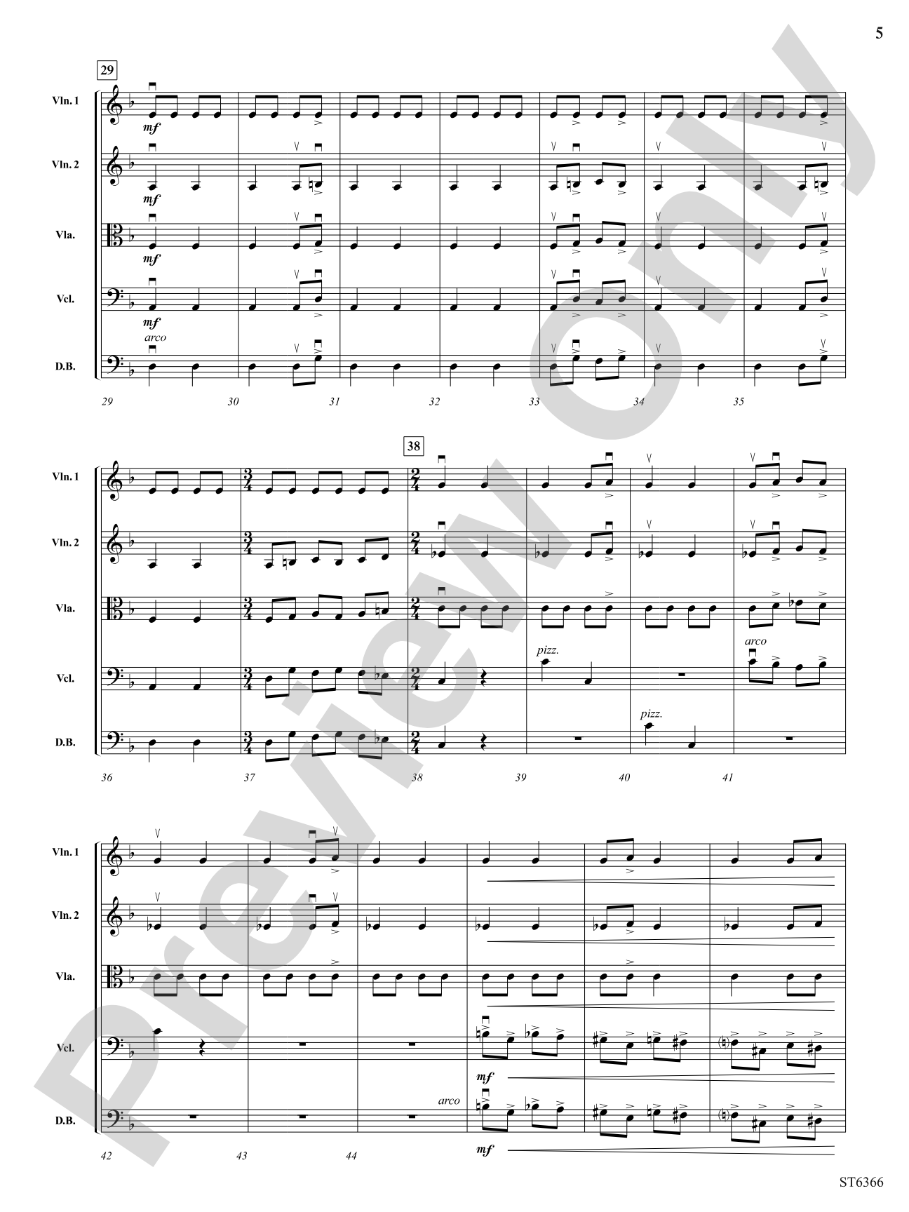 Rhythm Dances: String Orchestra Conductor Score & Parts